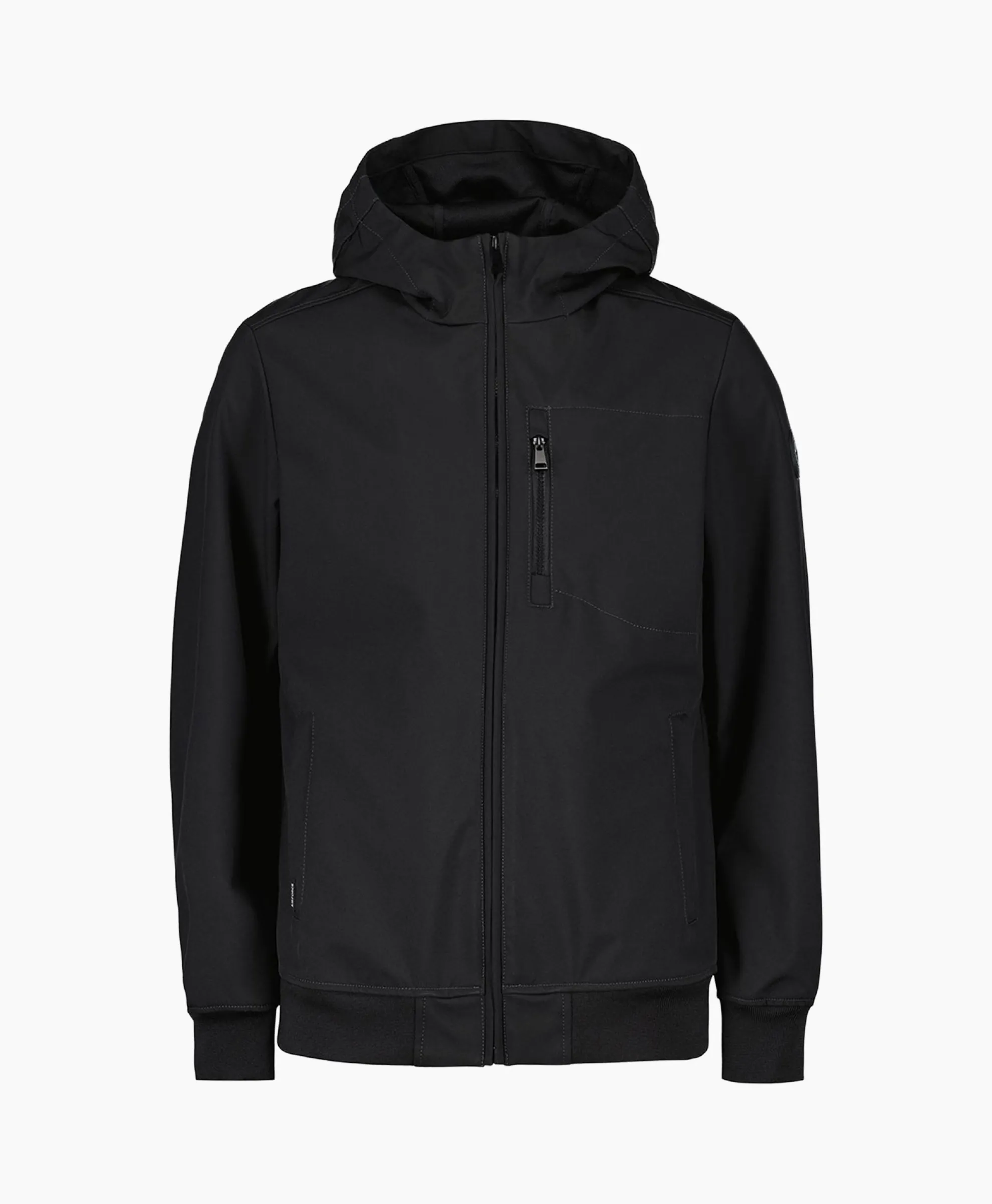 Airforce Softshell Jas Hooded Zwart