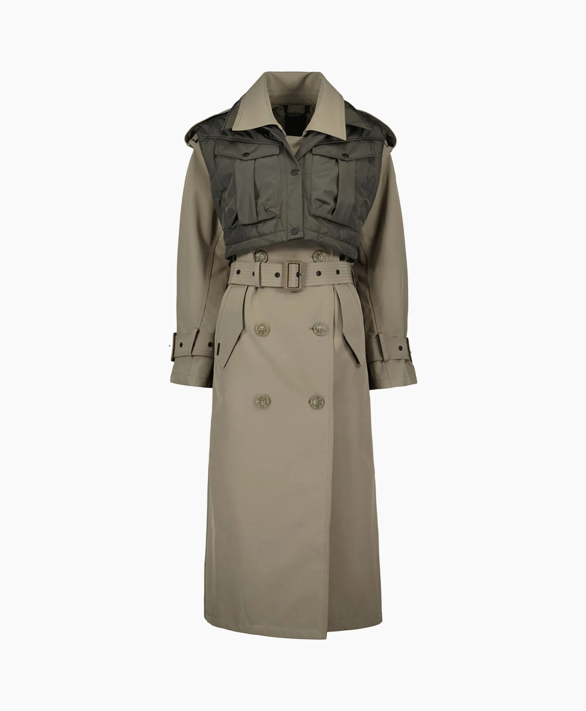 Airforce Trenchcoat Body Warmer Trench Khaki