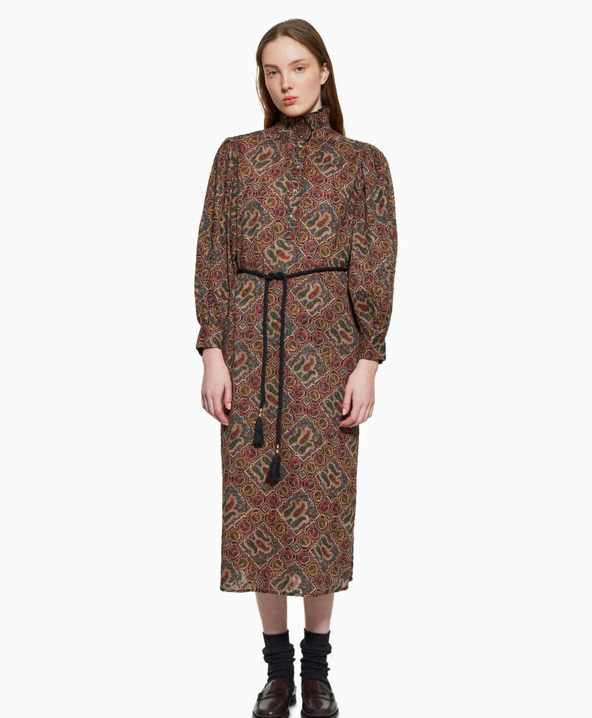 Antik Batik Antik Batik Maxi Jurk Zina Long Dress Diversen