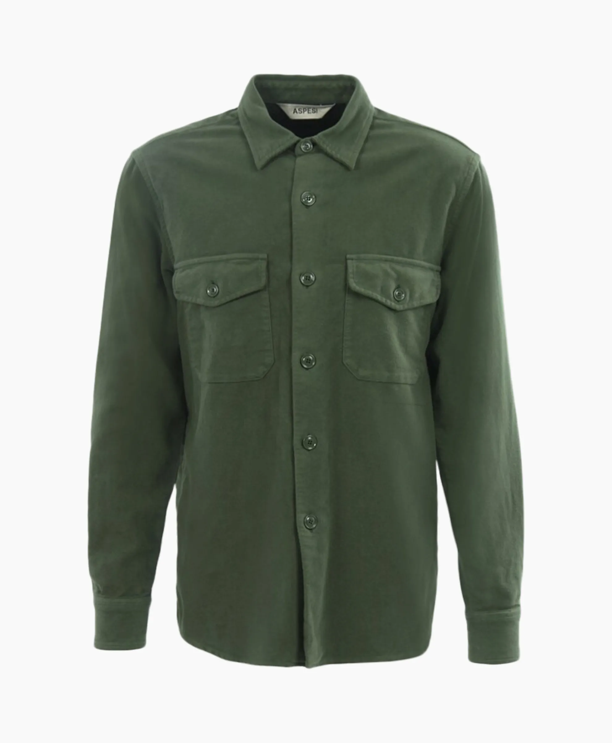 Aspesi Overhemd Camicia Ut-Shirt Groen