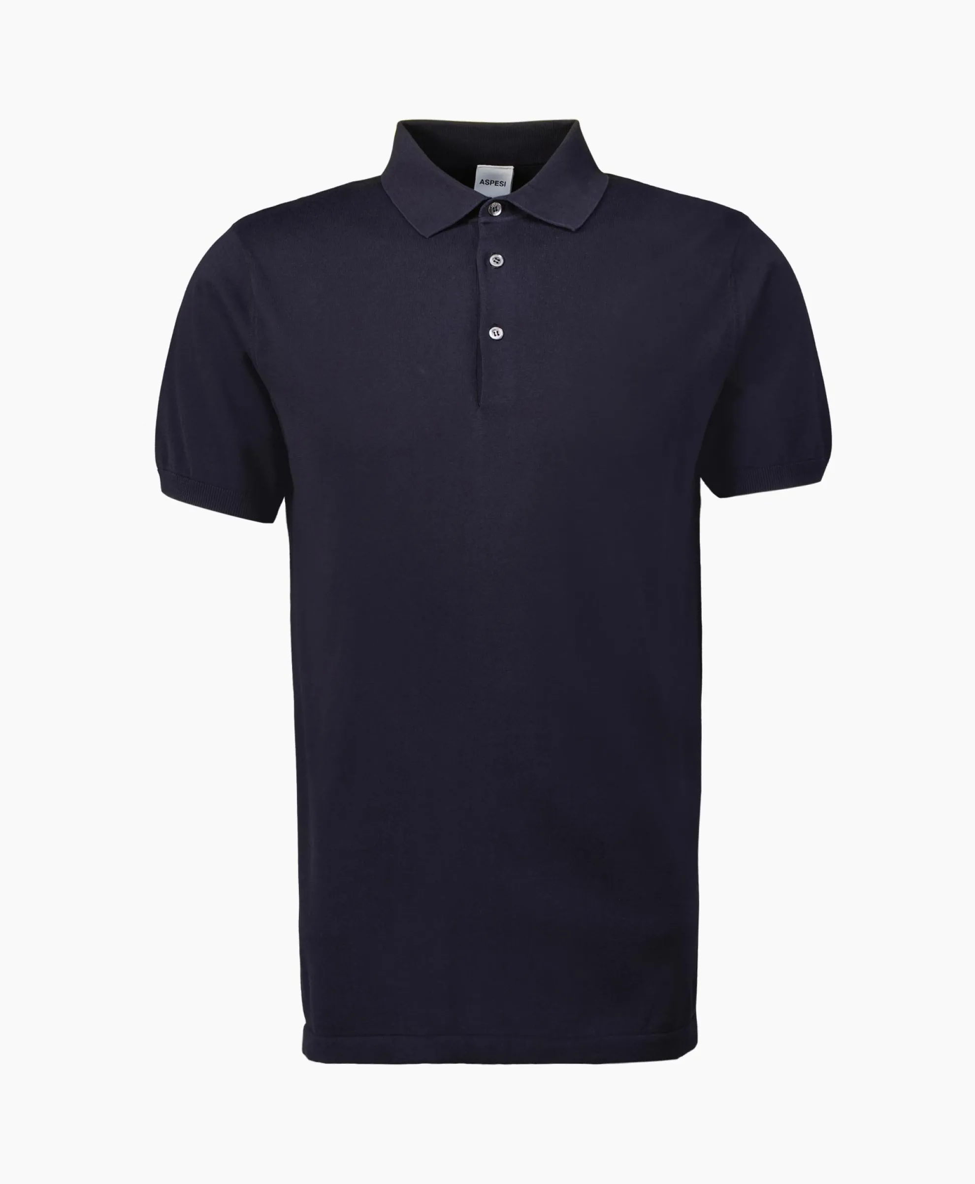 Aspesi Polo Mod. M040 Donker Blauw
