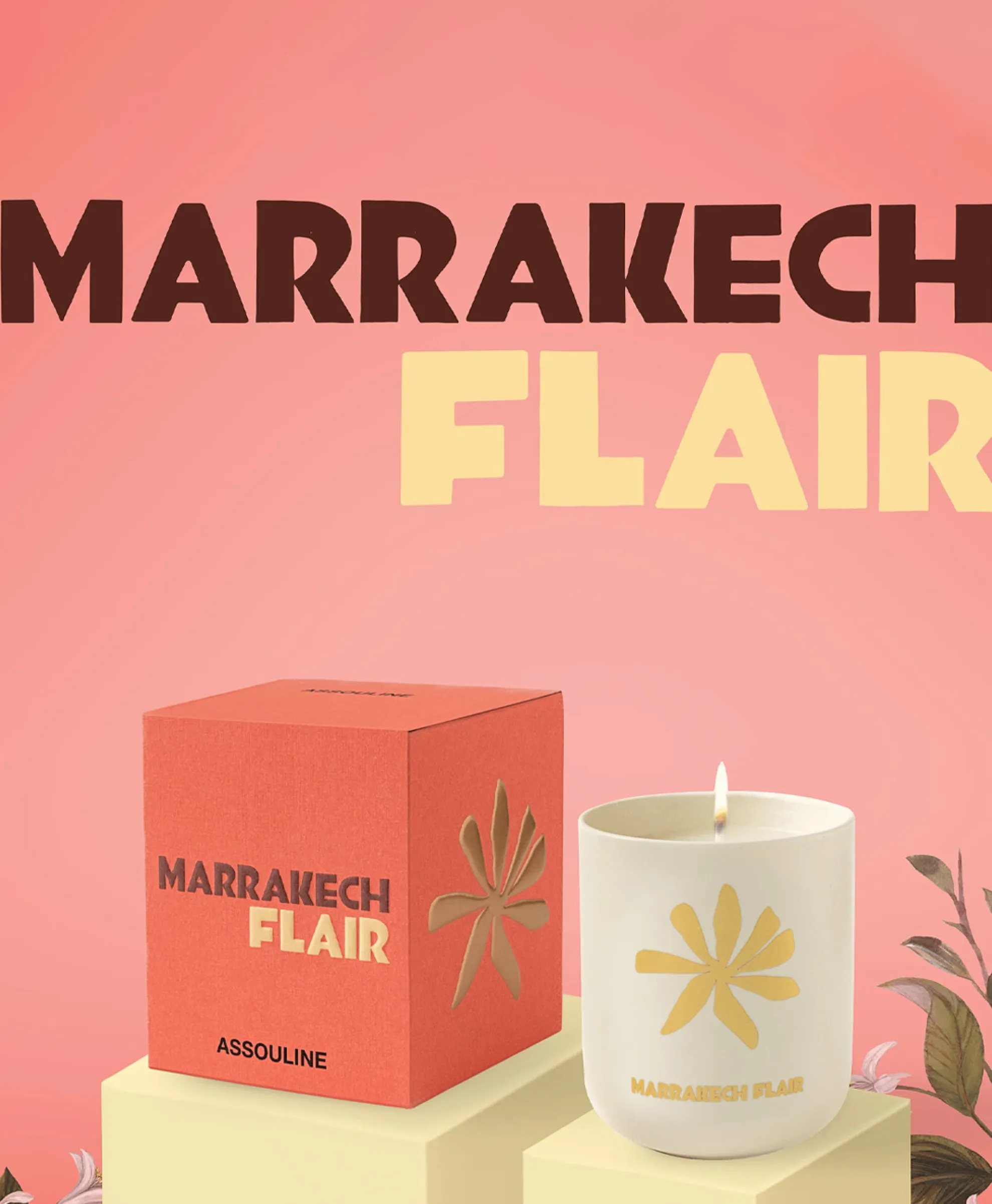 Assouline Kaars Marrakech Flair - Travelfrom Home Candle Diversen