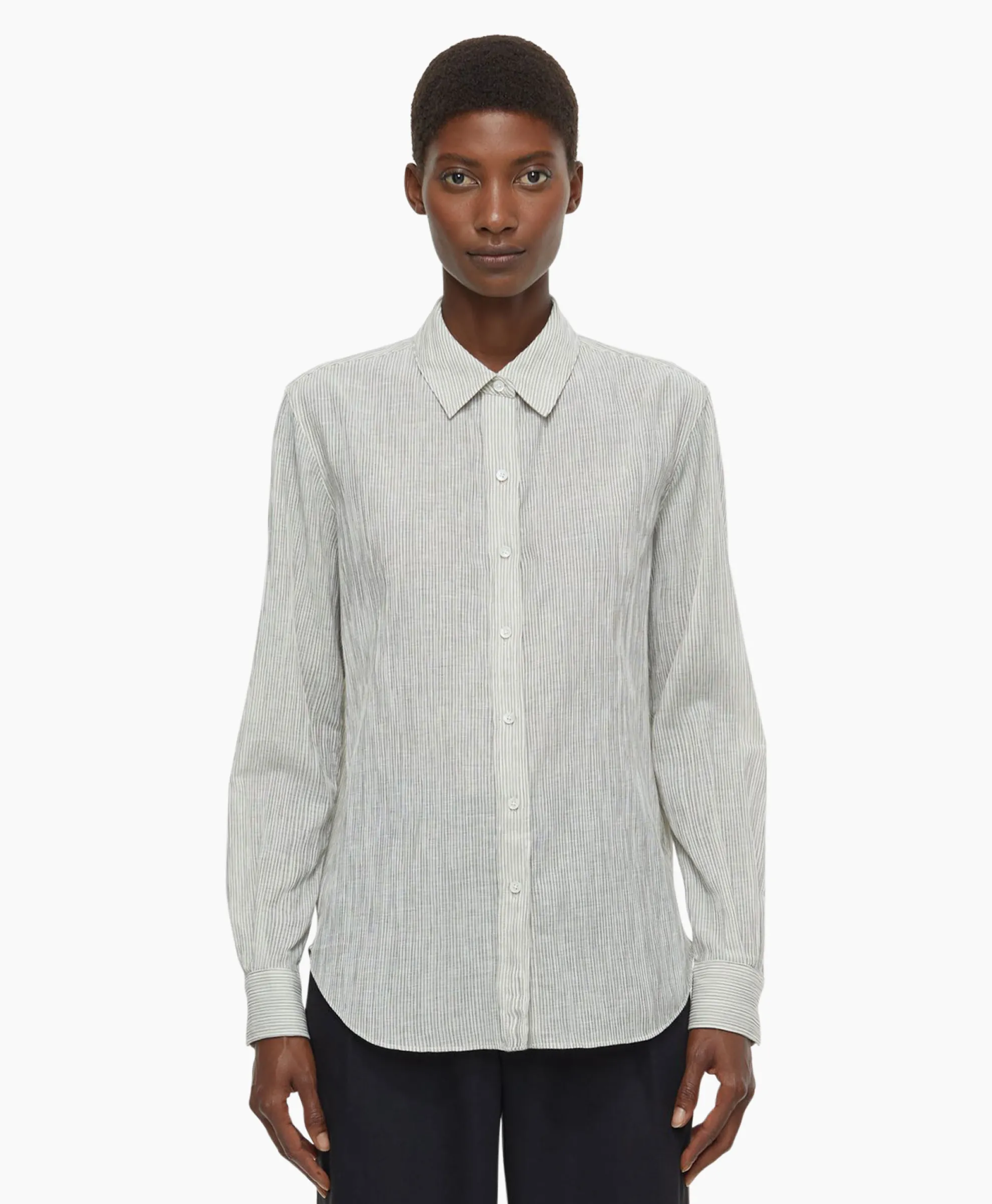 Closed Blouse Long Sleeve Ecru