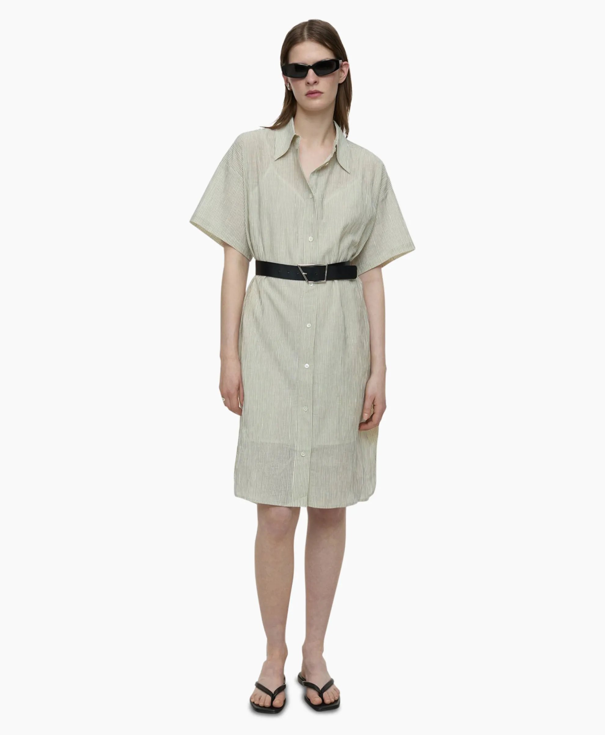 Closed Mini Jurk Oversized Shirt Ecru