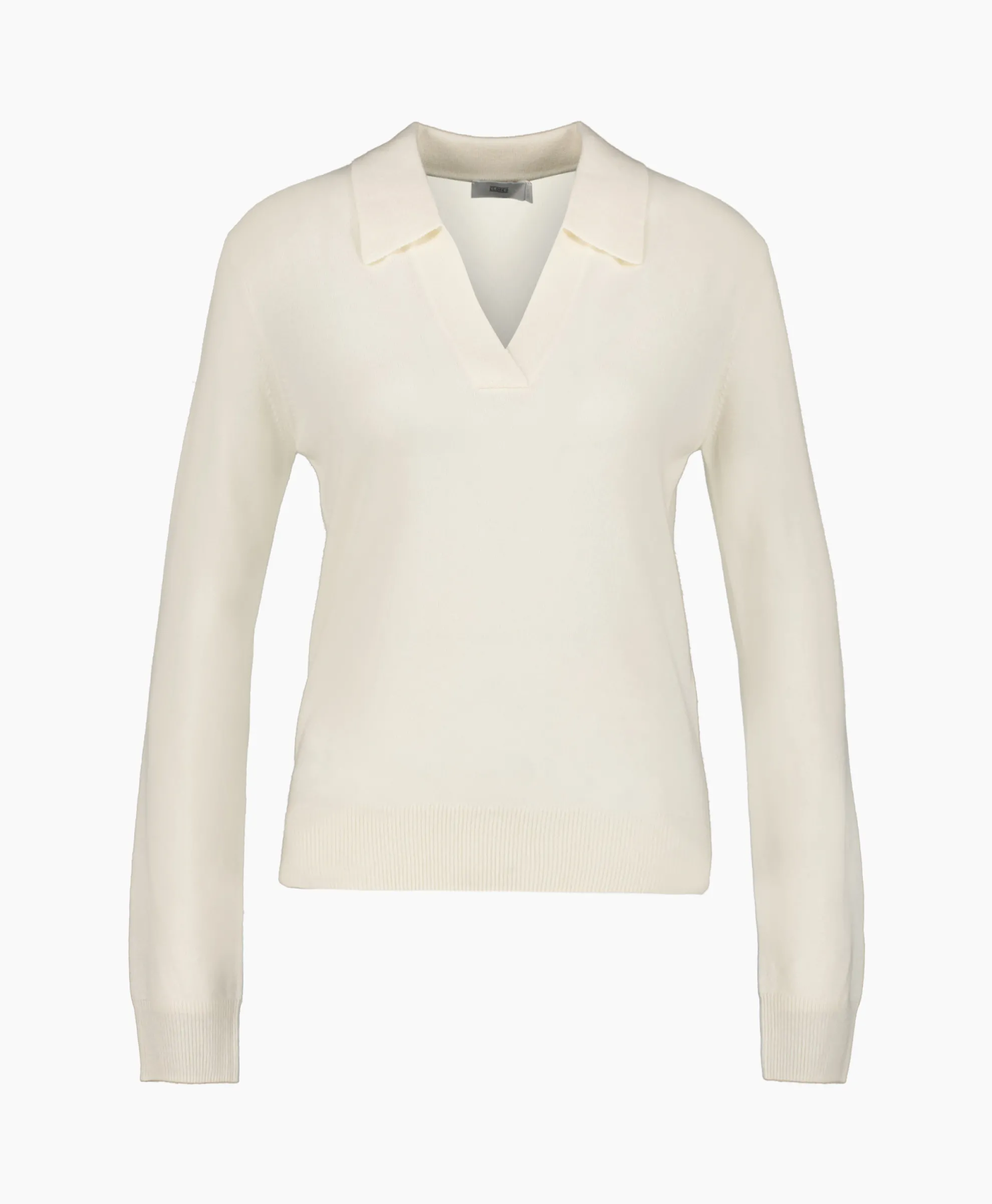 Closed Pullover Polo Longsleeve Off White