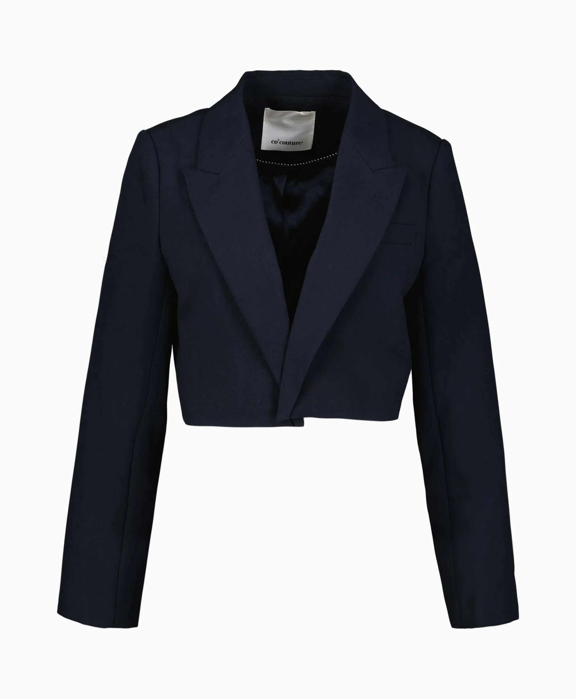 Co'Couture Blazer Vola Crop Donker Blauw