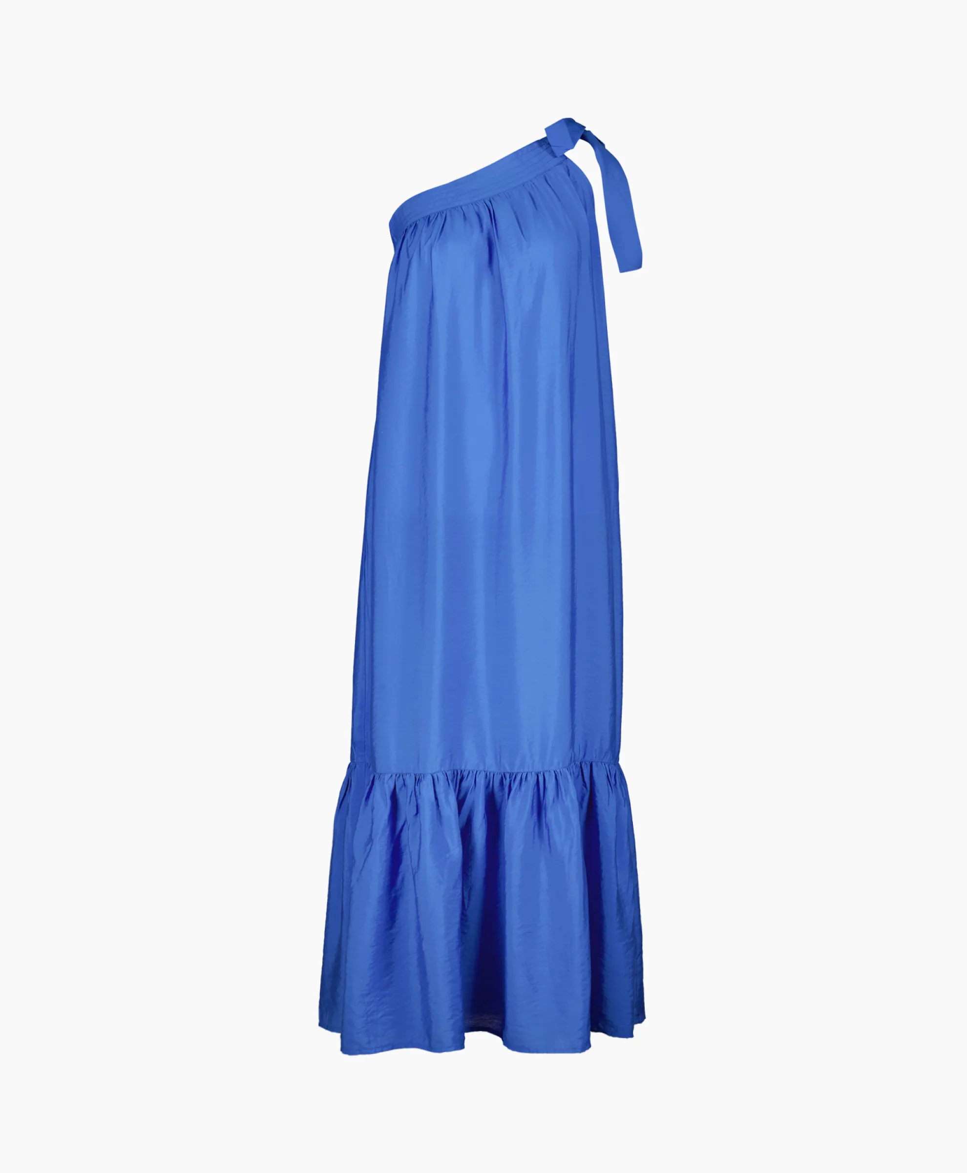 Co'Couture Maxi Jurk Callum Assymetrisch Blauw