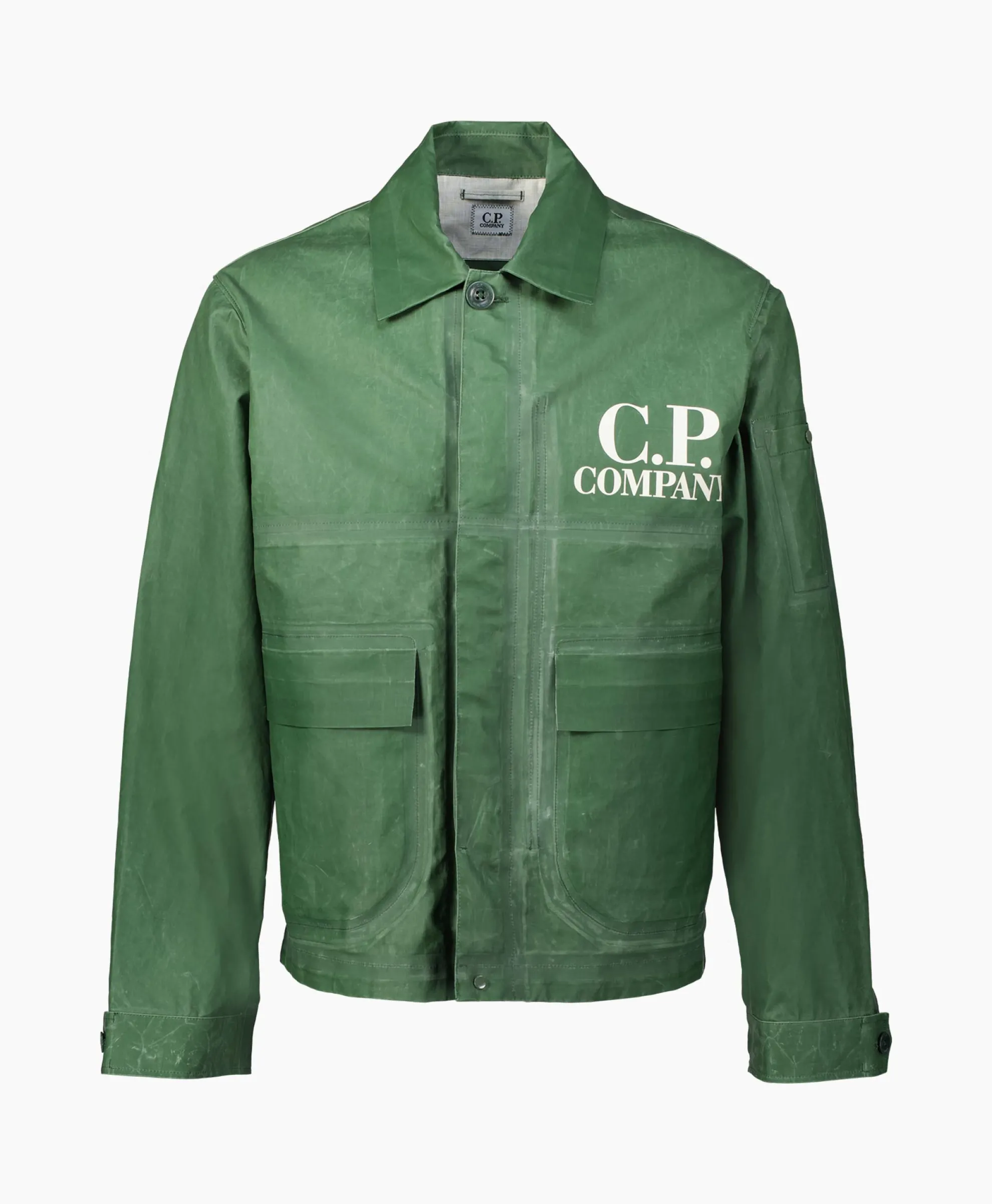 Cp Company Jack Coated Groen