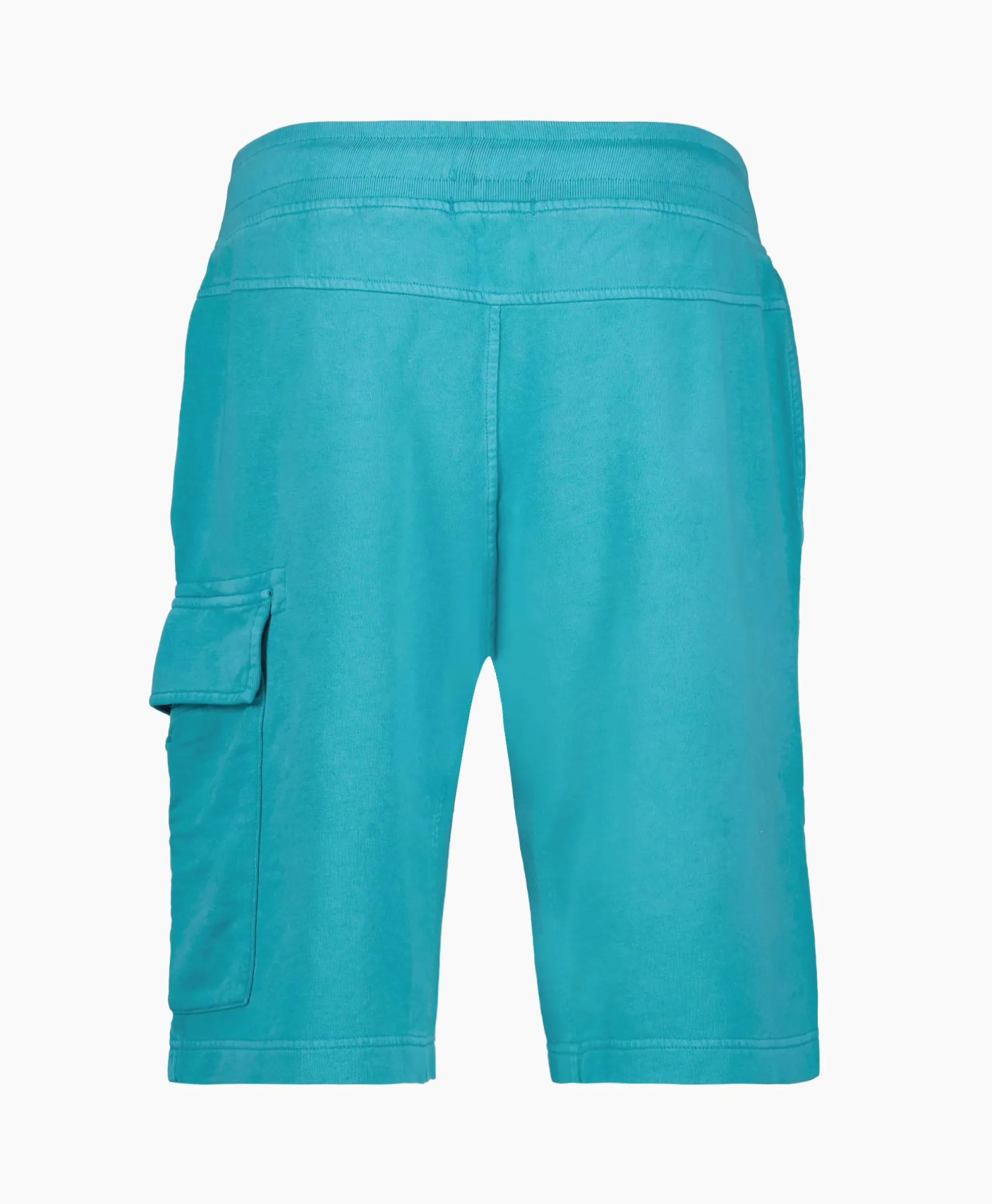 Cp Company Korte Broek Short Fleece Cargo Blauw