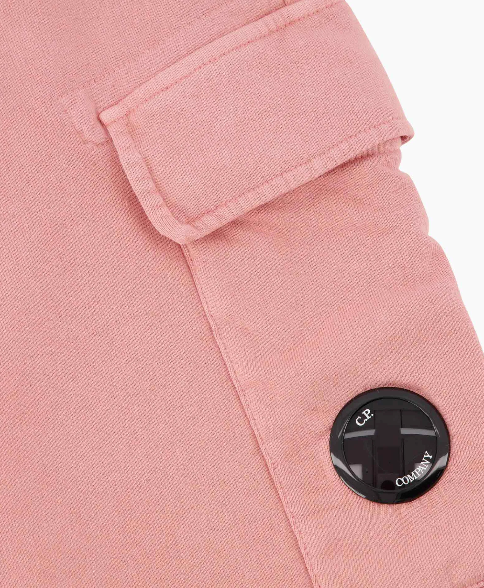 Cp Company Korte Broek Short Fleece Cargo Rose