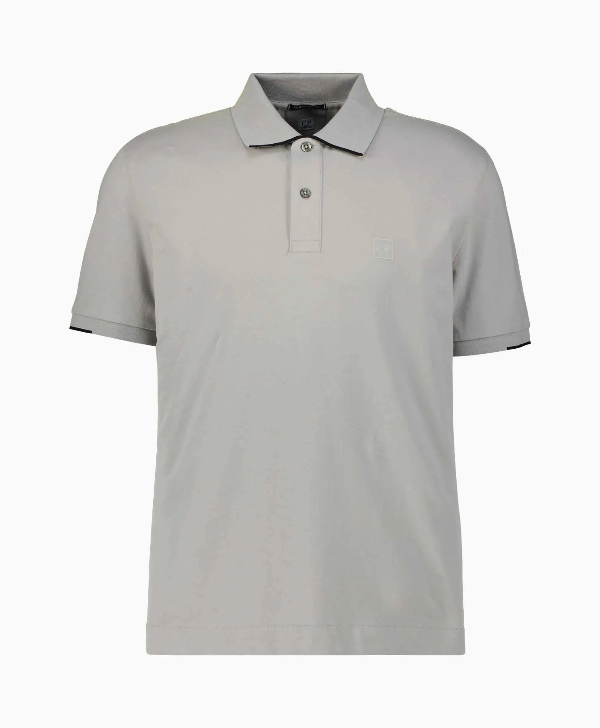 Cp Company Polo Metropolis Stretch Piquet Grijs