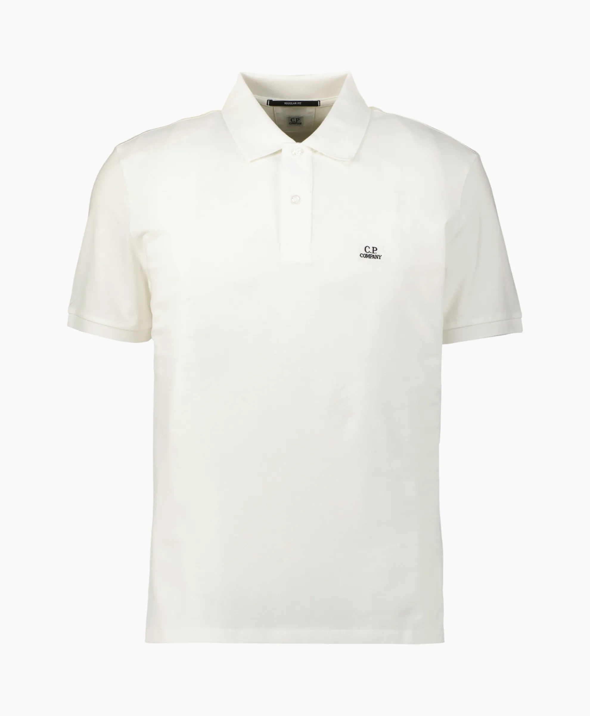 Cp Company Polo Stretch Piquet Regular Wit