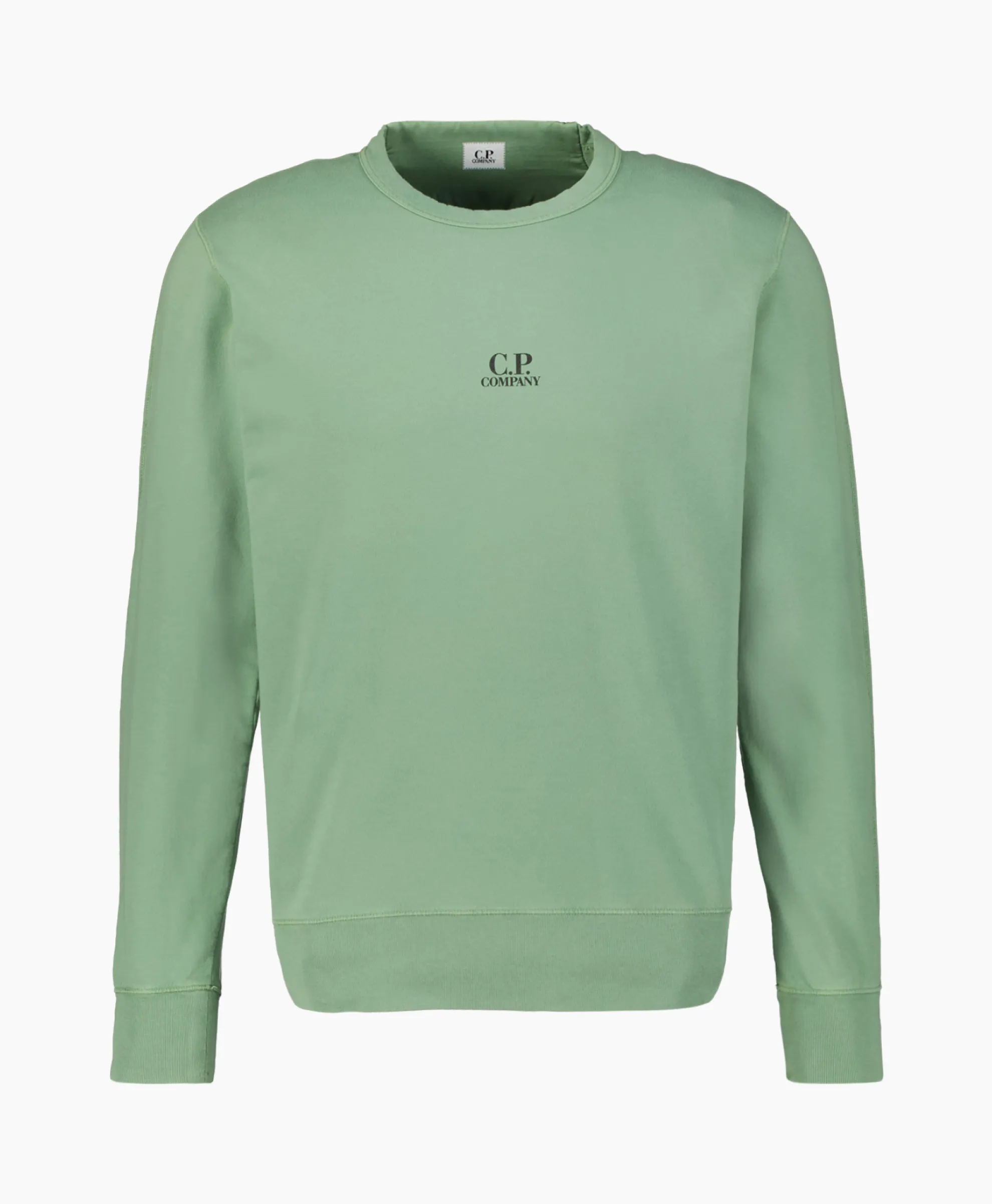 Cp Company Sweater Light Fleece Logo Groen