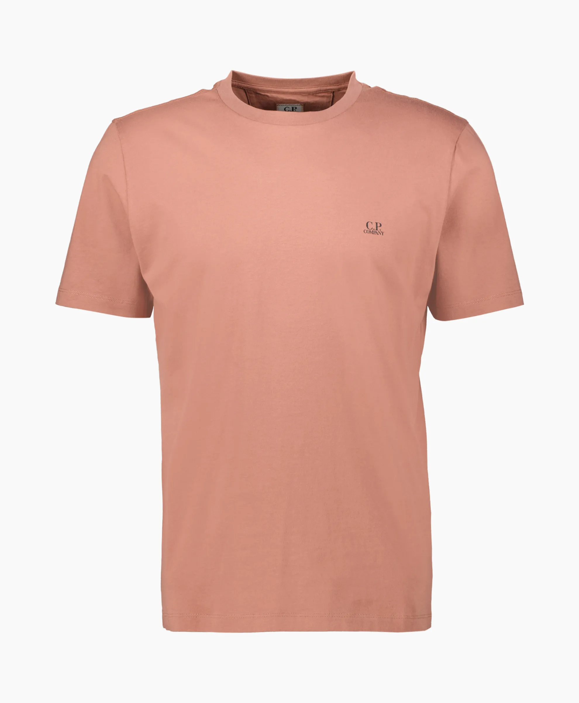 Cp Company T-Shirt 30/1 Jersey Small Logo Donker Bruin