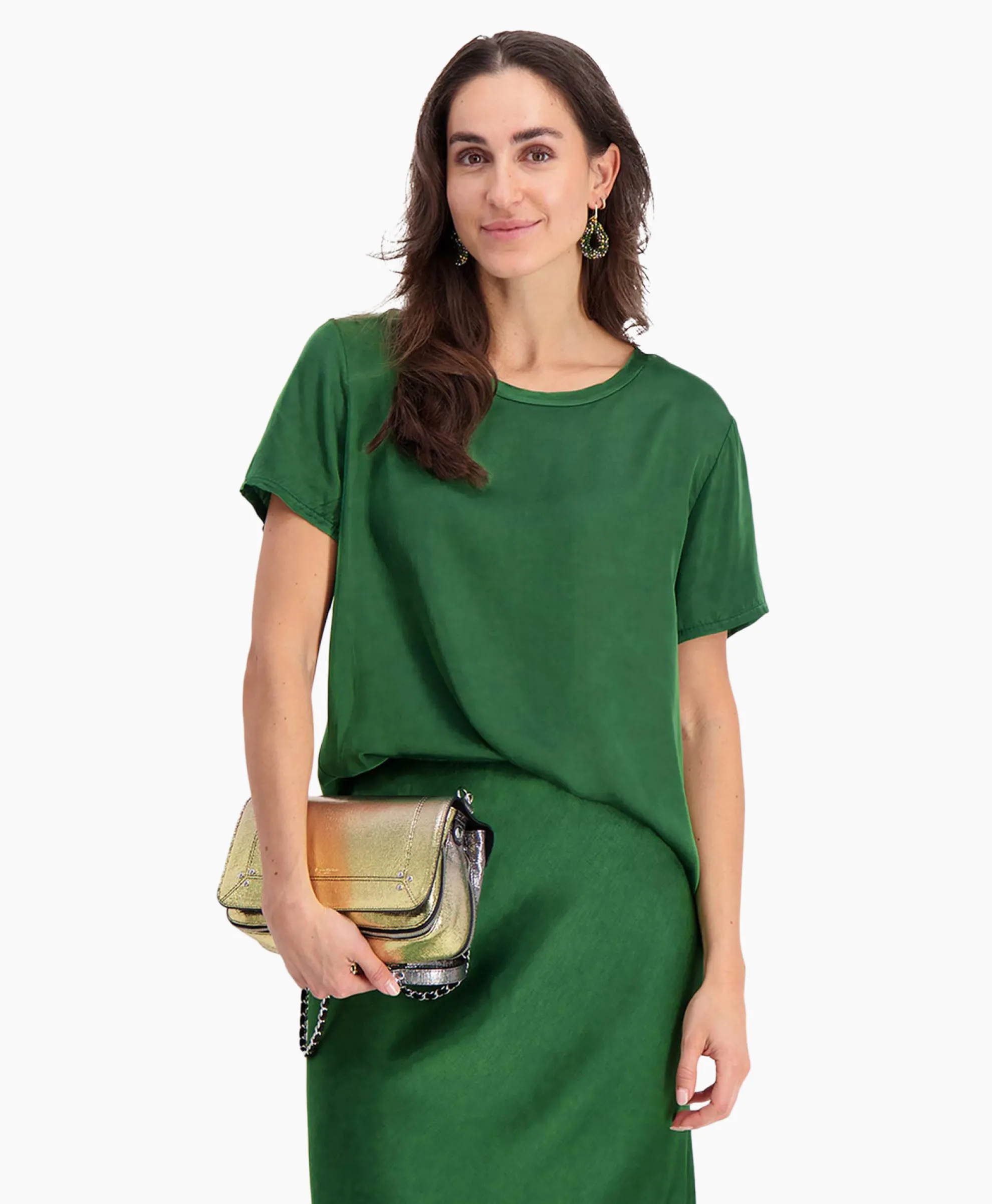 D'Arc Top Round Neck Groen