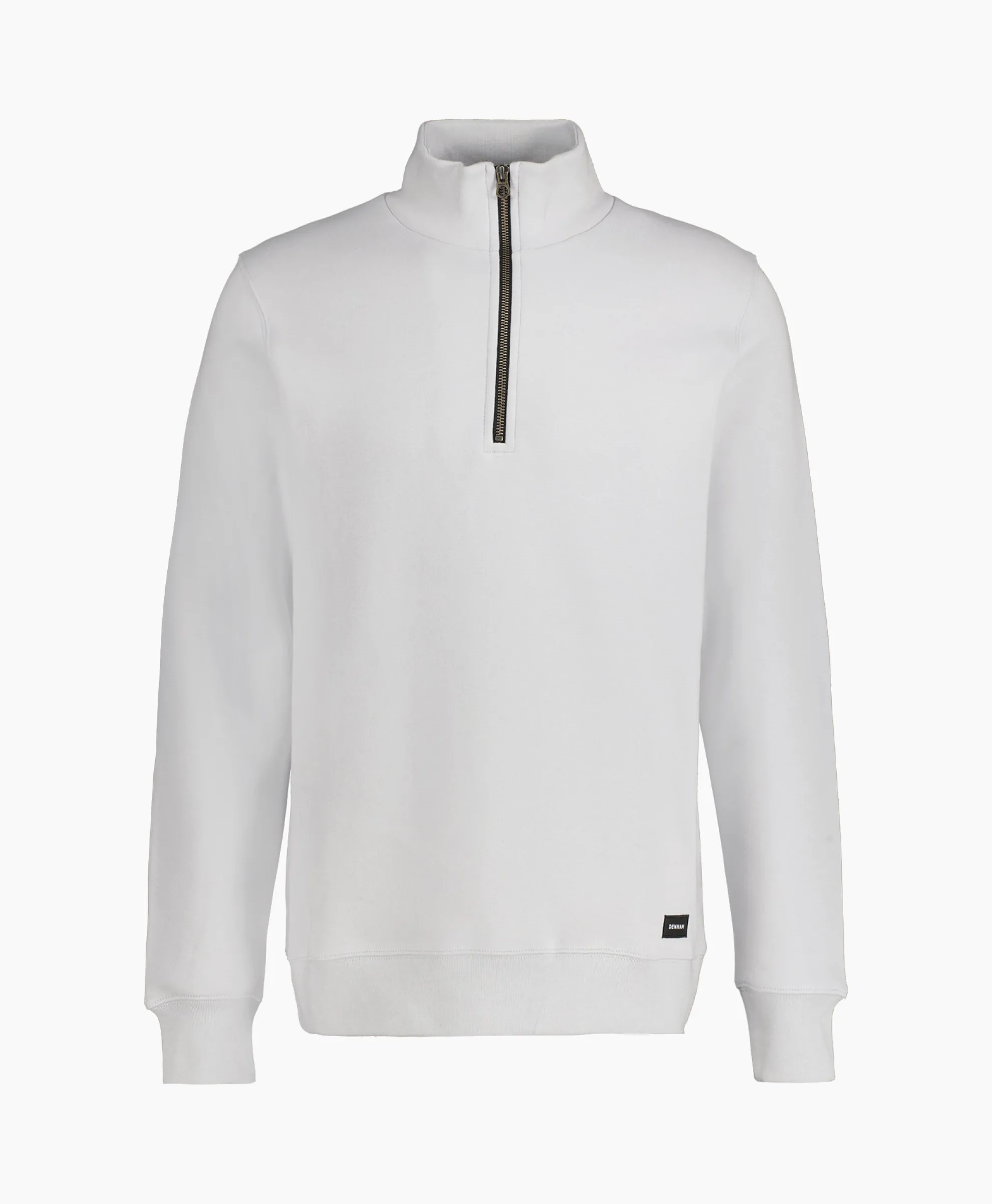Denham Denham Logan Half Zip Sweat Ss Beige