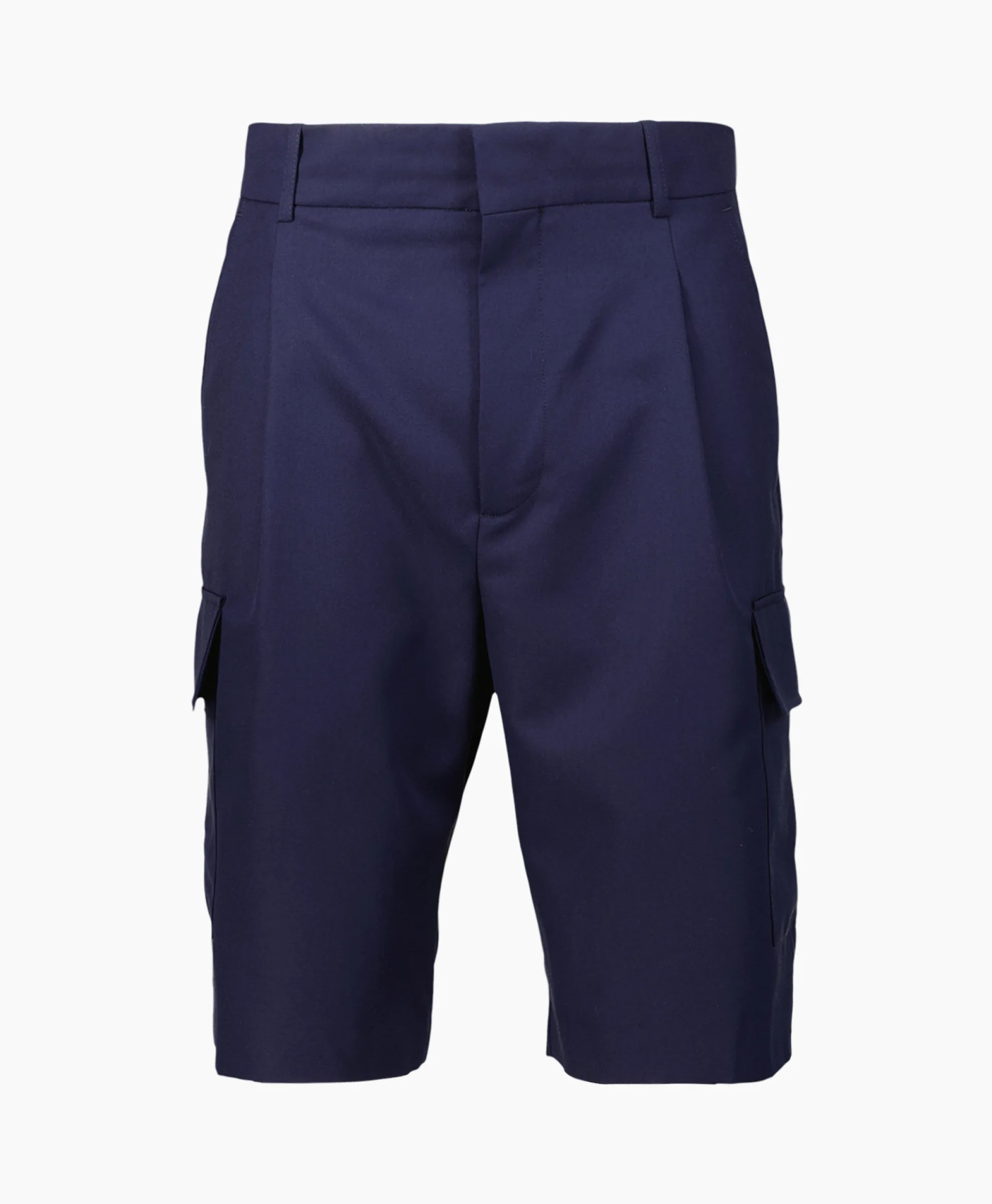 Drole De Monsieur Korte Broek Le Short Cargo Laine Donker Blauw