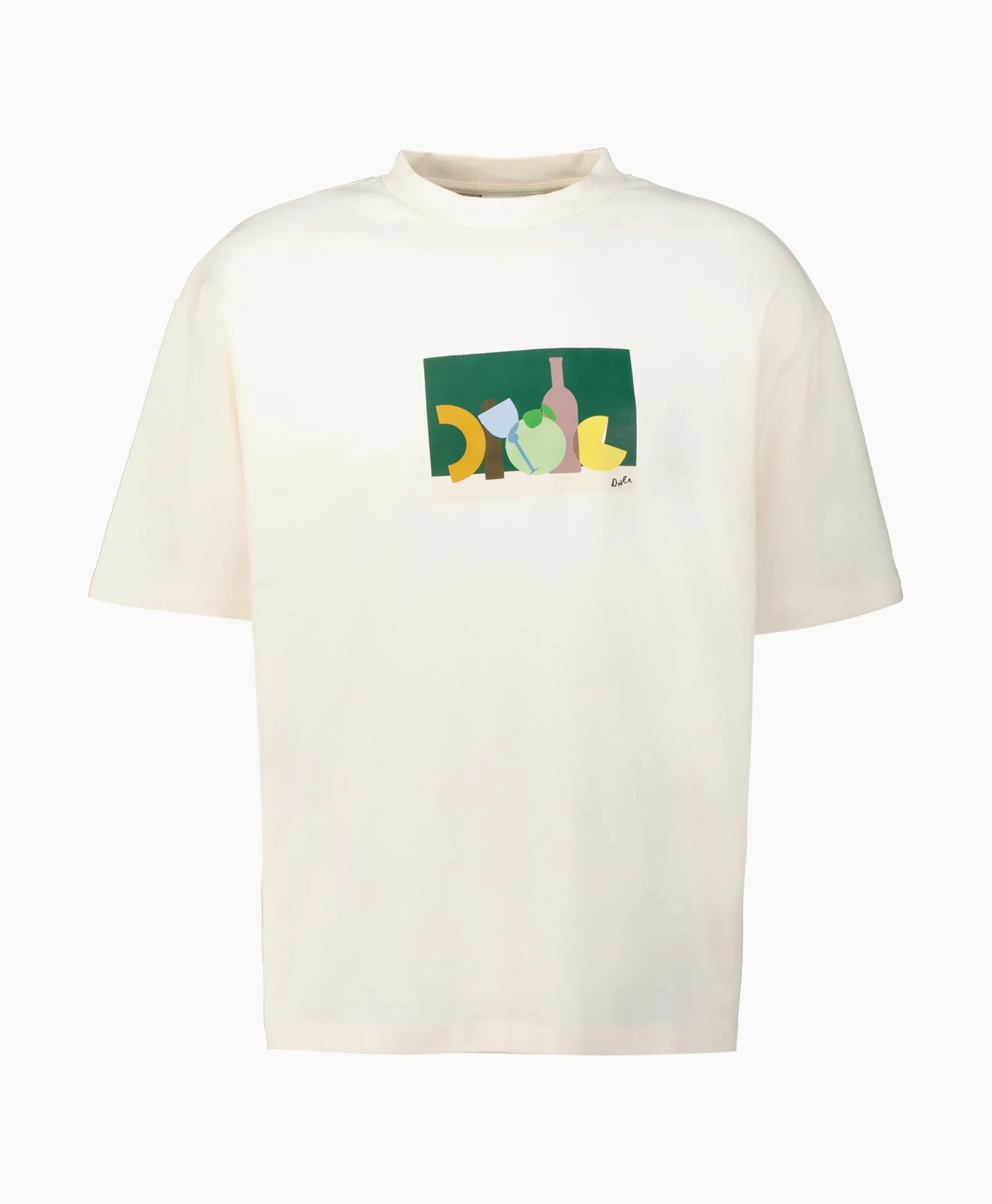 Drole De Monsieur T-Shirt Korte Mouw Nature Drole Off White