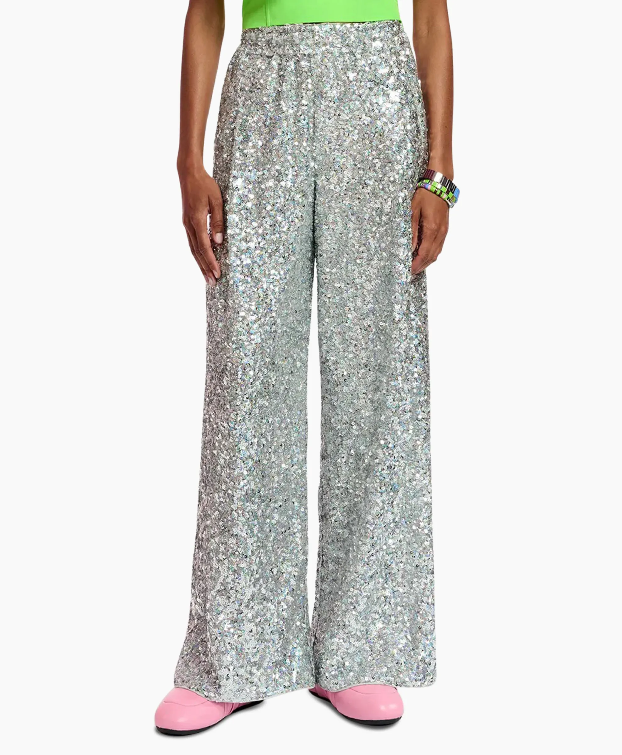 Essentiel Antwerp Pantalon Fences Zilver