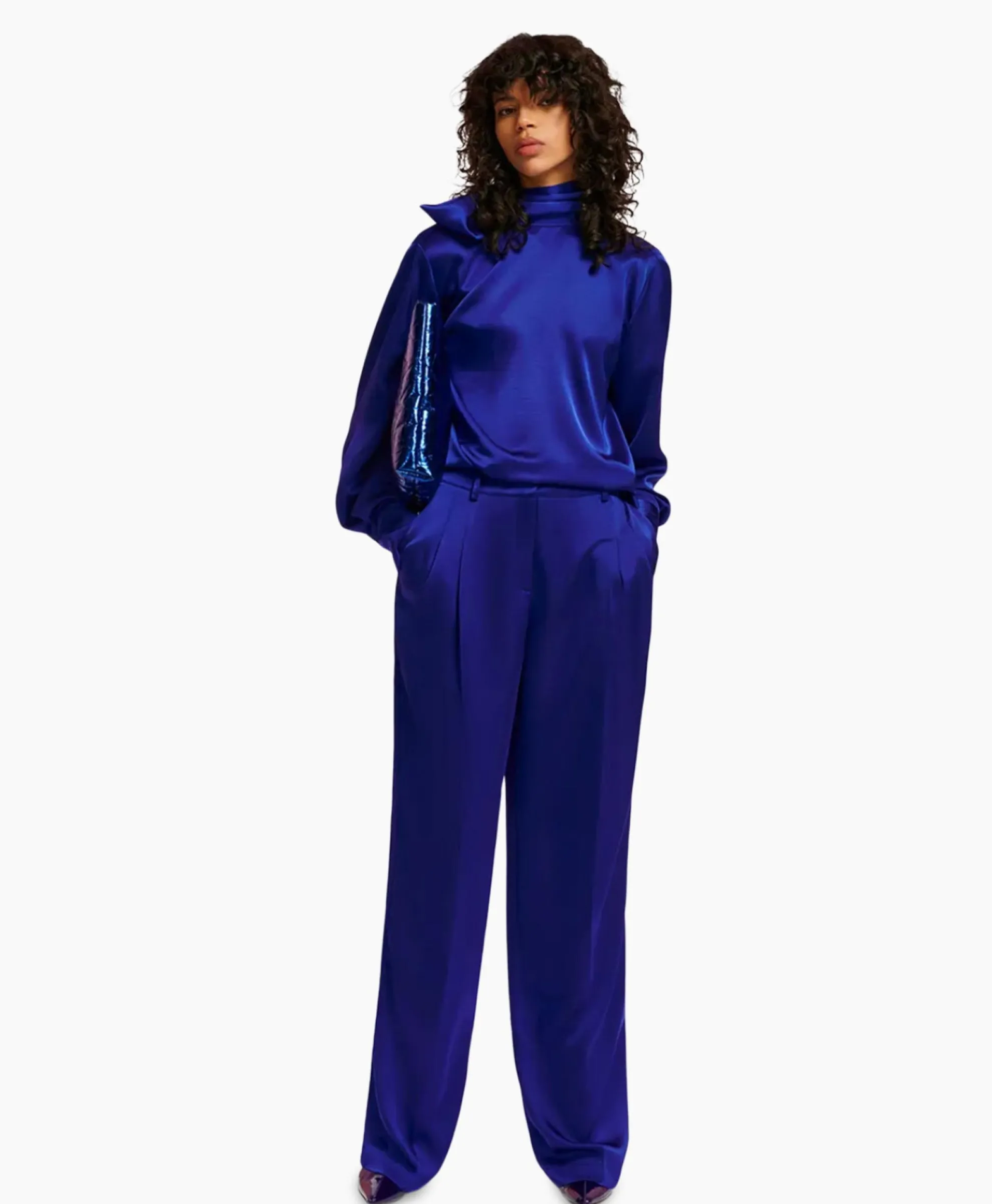 Essentiel Antwerp Top Esatin Blauw