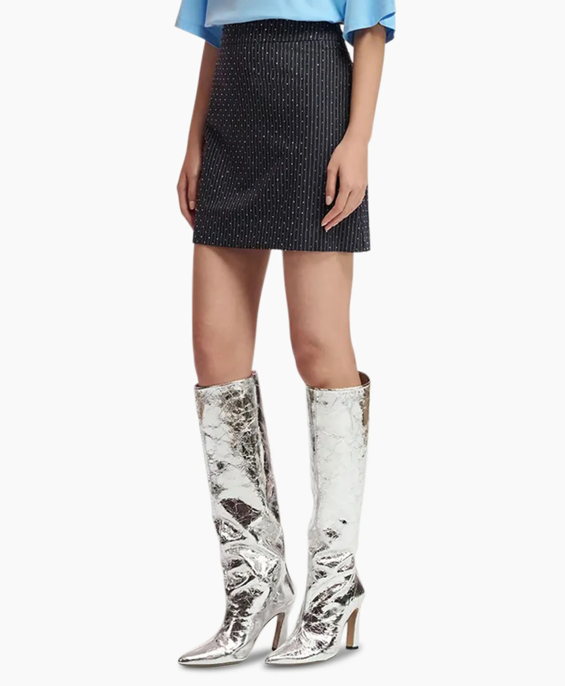 Essentiel Antwerp Minirok Faskia Blauw