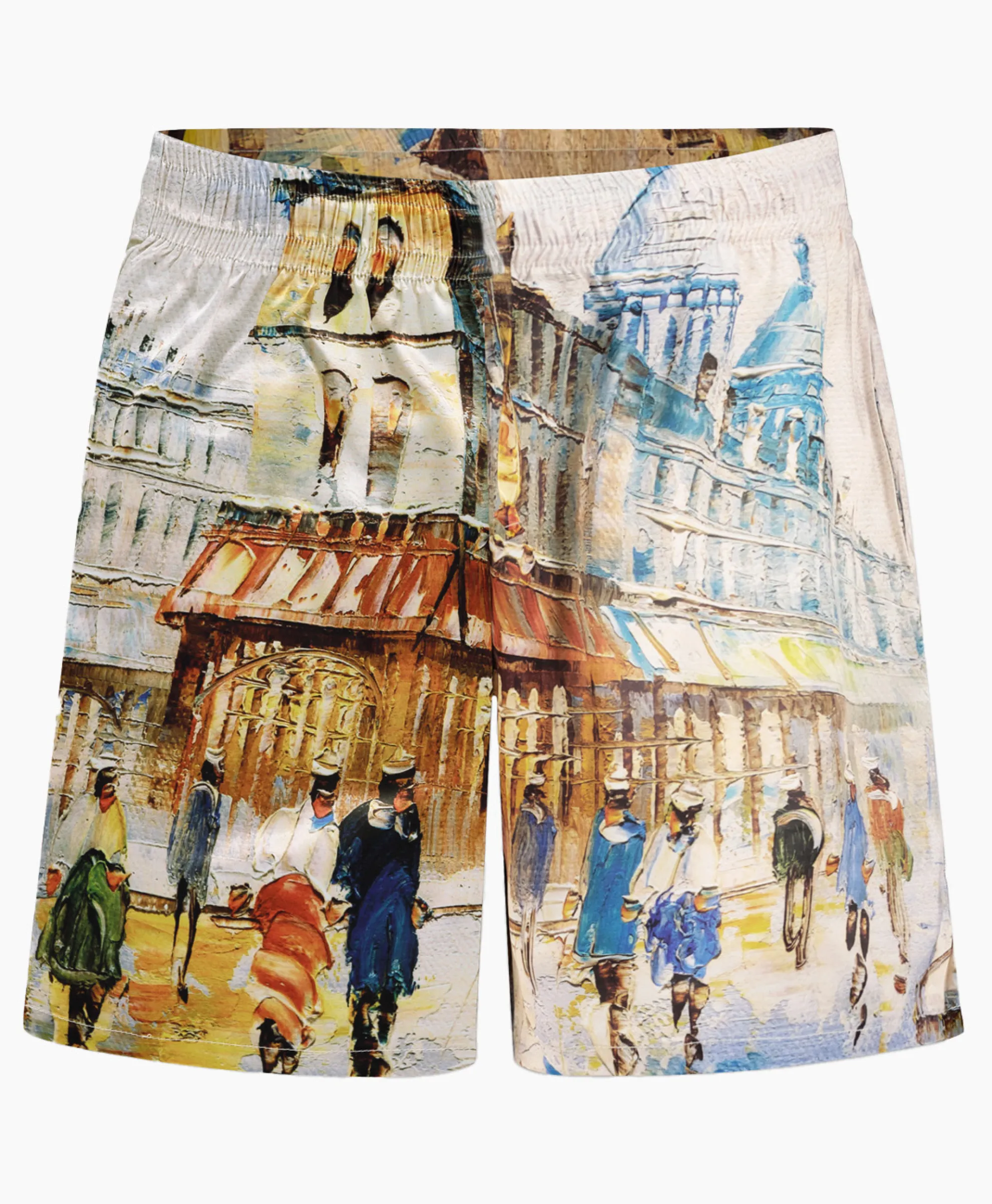 Flaneur Korte Broek Short Somewhere In Europe Wit Dessin