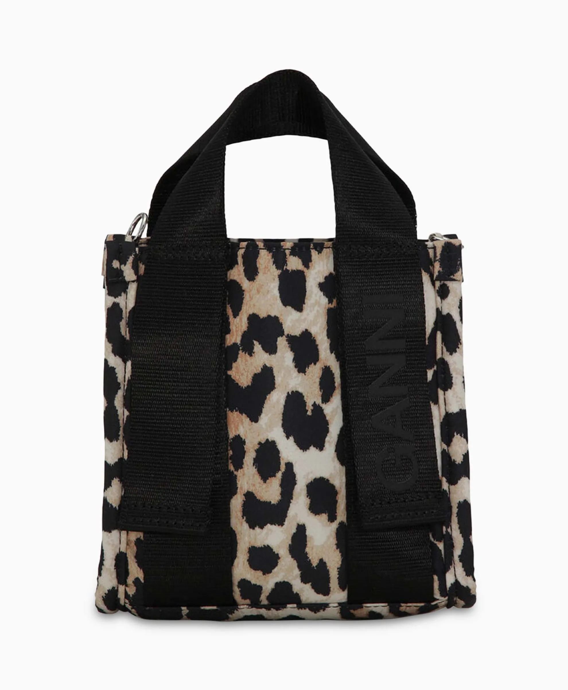 Ganni Crossbody Tas Recycled Tech Mini Tote Bruin