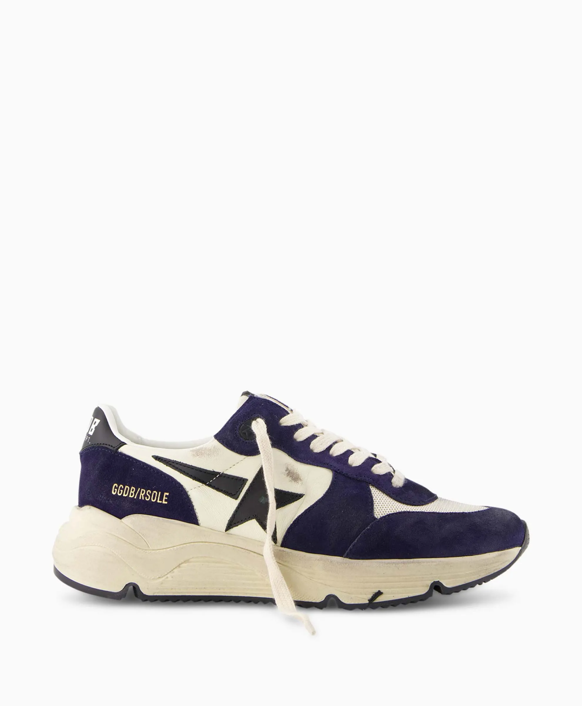 Golden Goose Sneaker Running Sole Nappa Upper Leather Star Andzwart