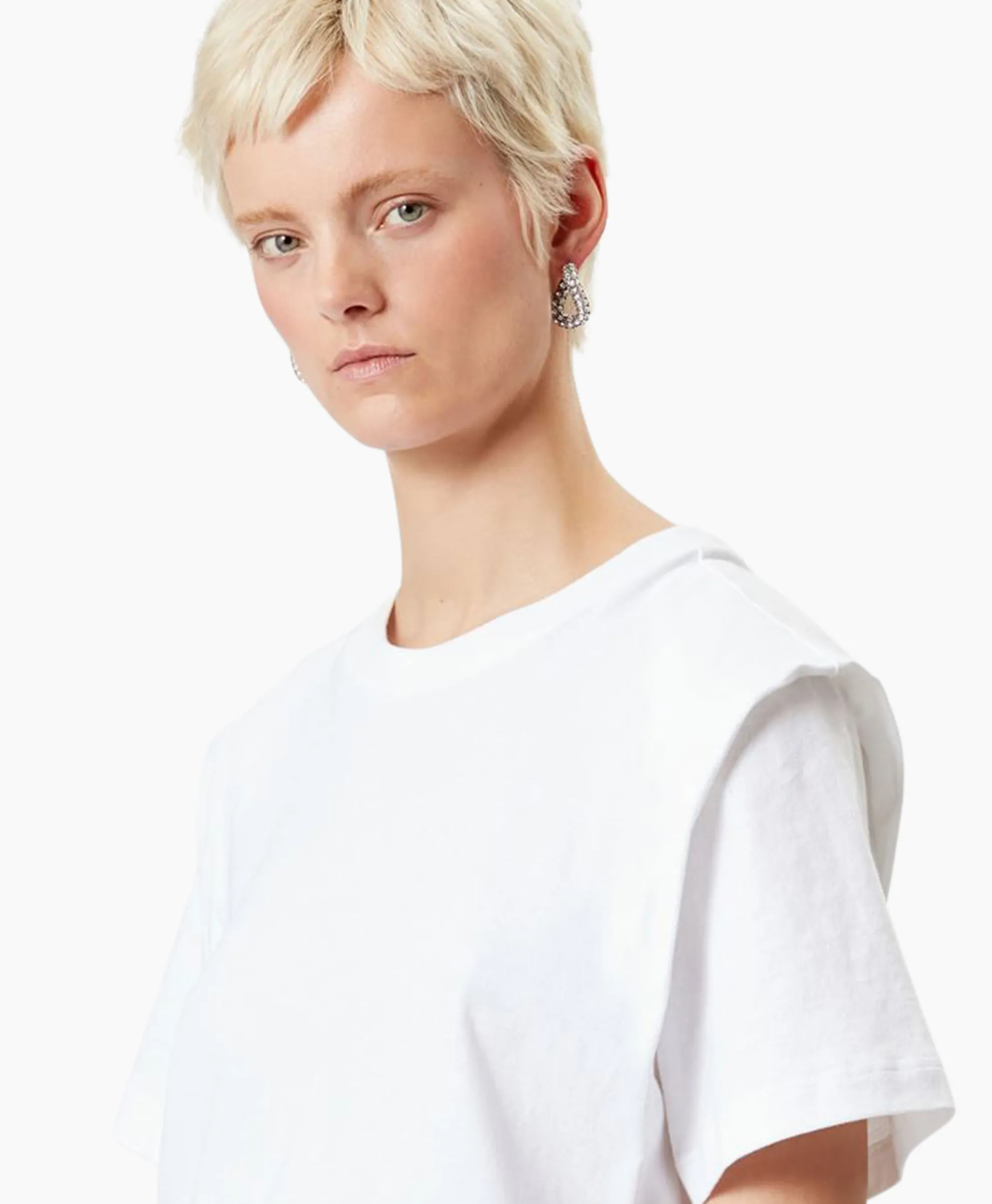 Isabel Marant T-Shirt Korte Mouw Zelitos-Ga Wit