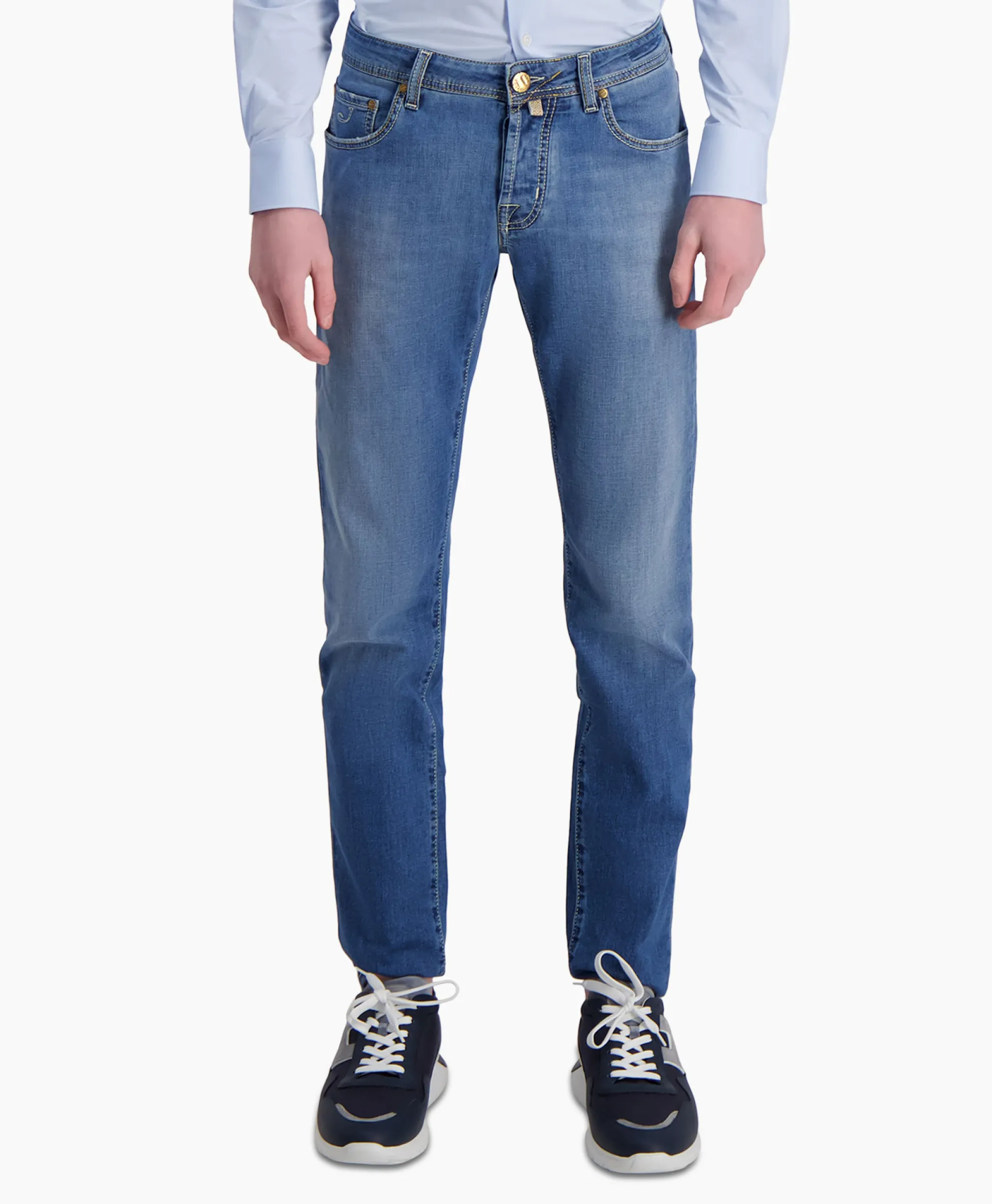 Jacob Cohen Jeans 5 Pkt Super Slim Fit Nick Donker Blauw