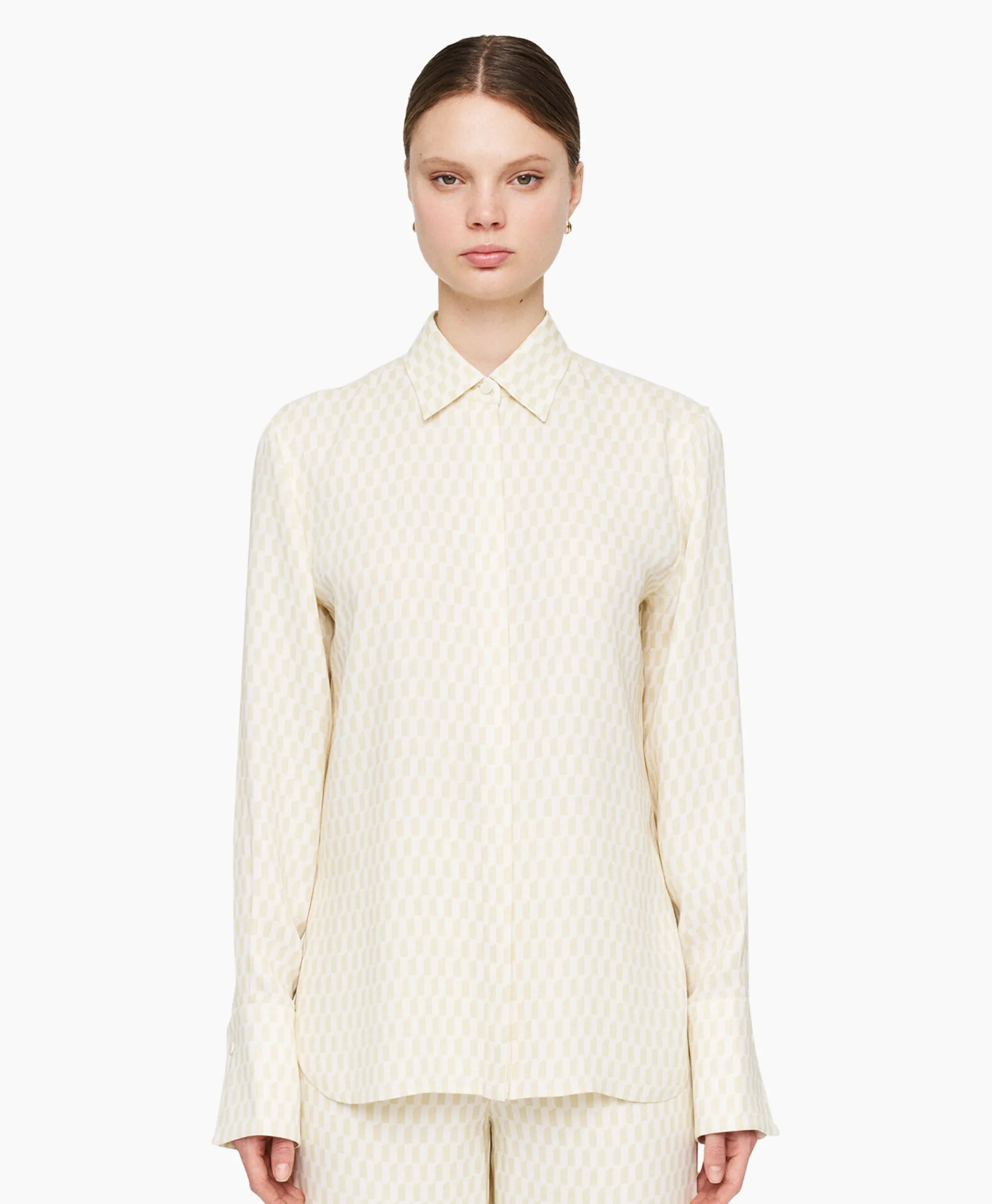 Joseph Blouse Bold Alcove Print Ecru