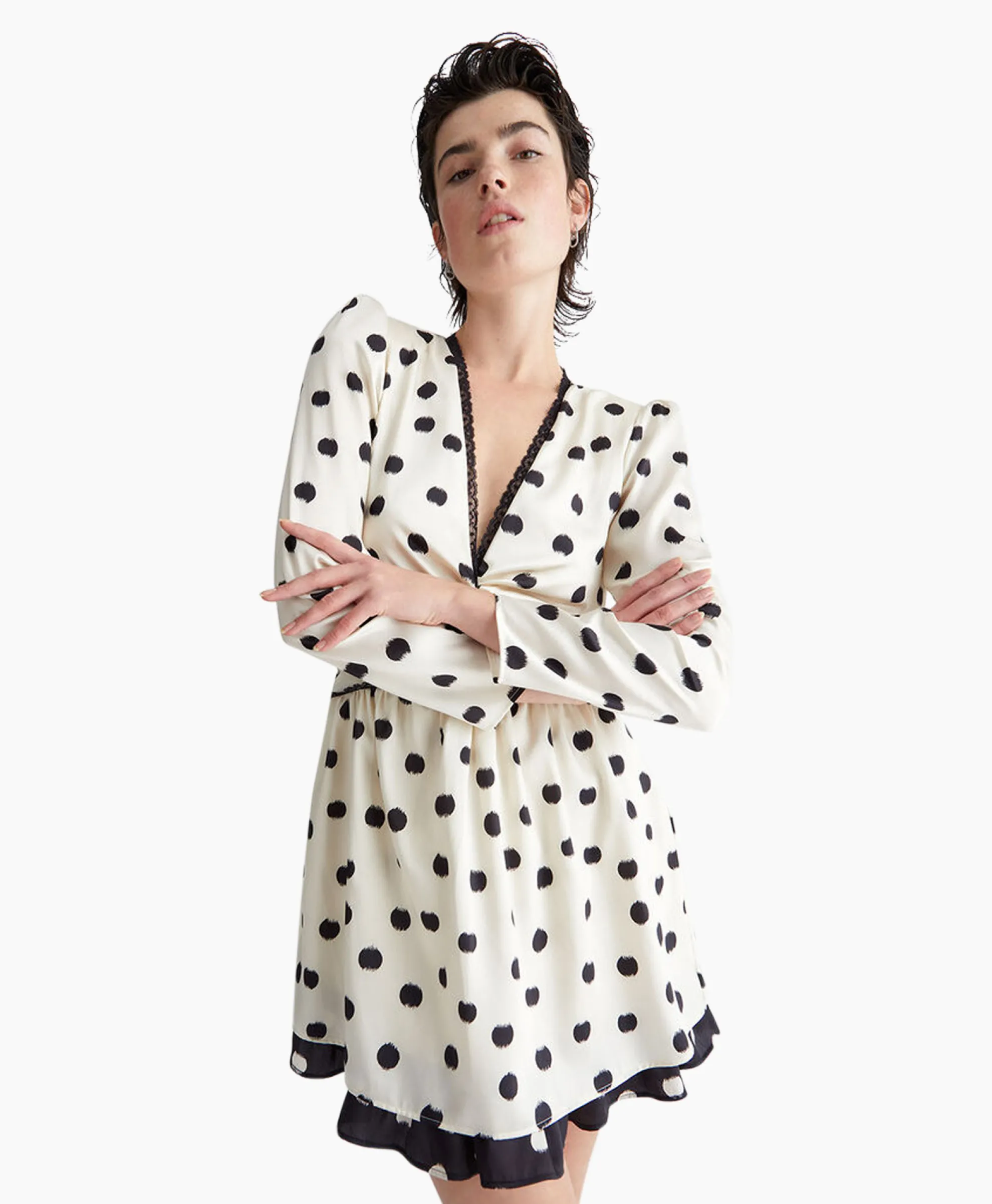 Liu Jo Mini Jurk Ecs Abito C/Nodo Wit