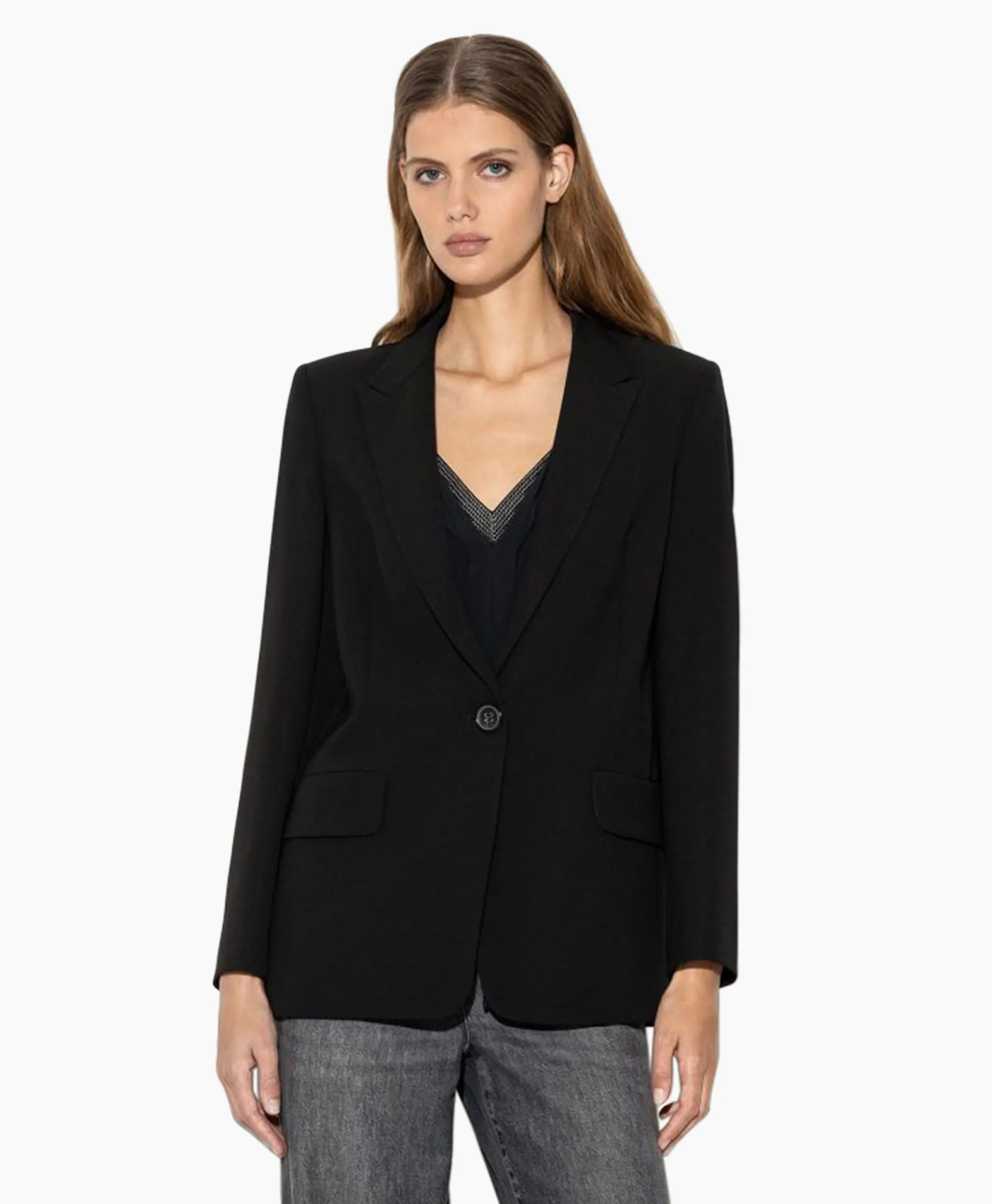 Luisa Cerano Blazer 498010/3417-0 Zwart Dessin