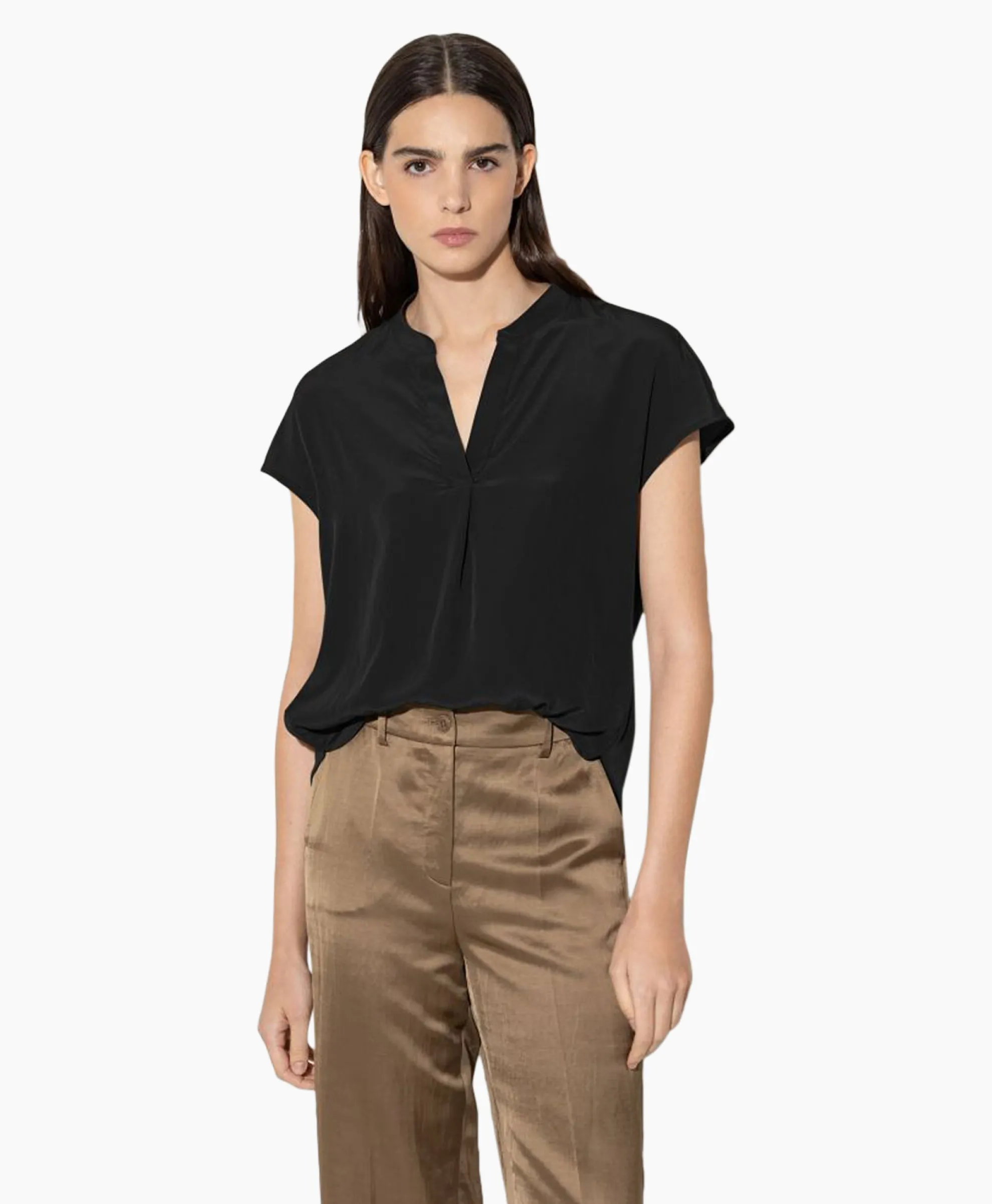 Luisa Cerano Blouse 298461/3597-0 Zwart Dessin