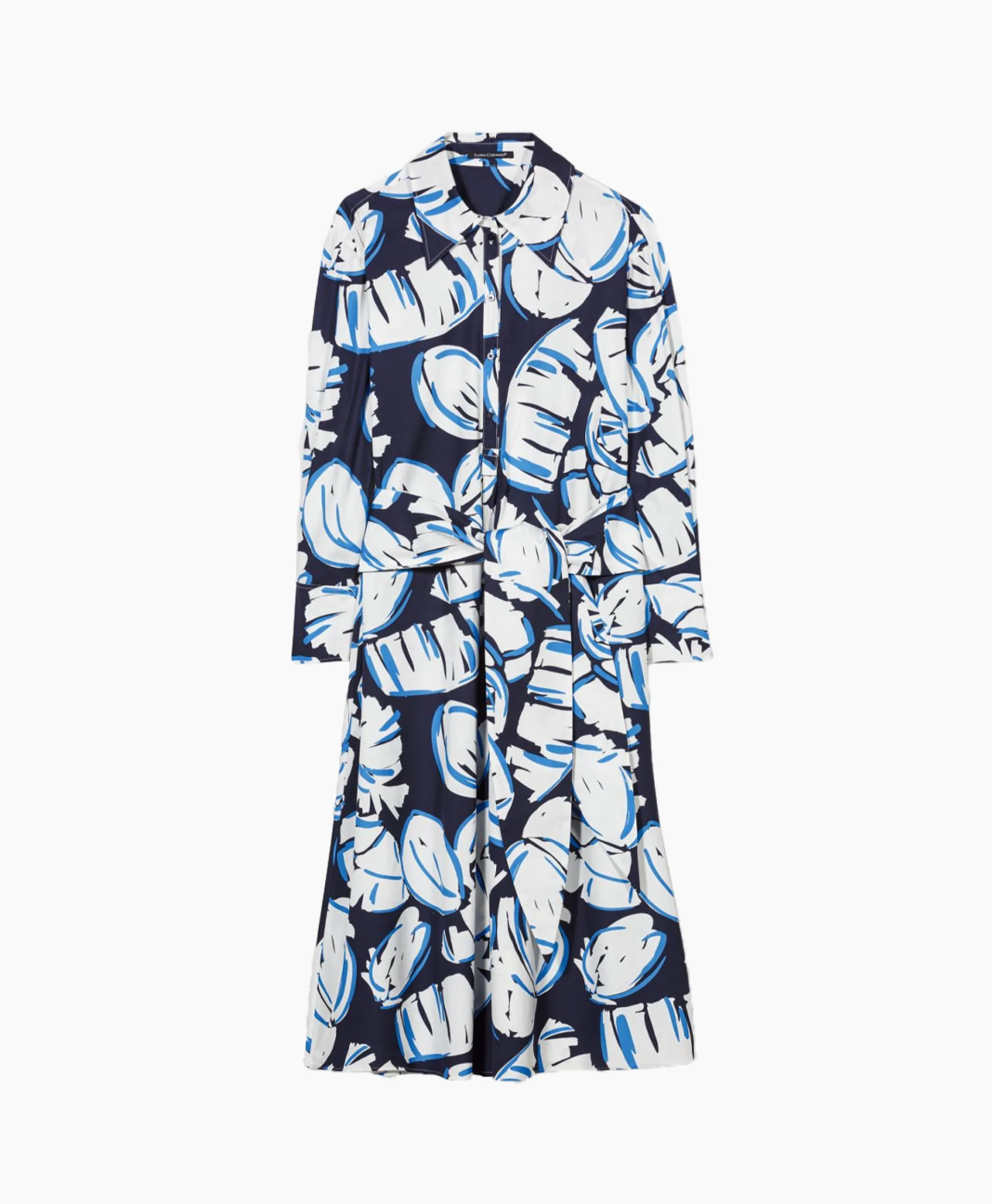 Luisa Cerano Midi Jurk 778366/3473-0 Blauw