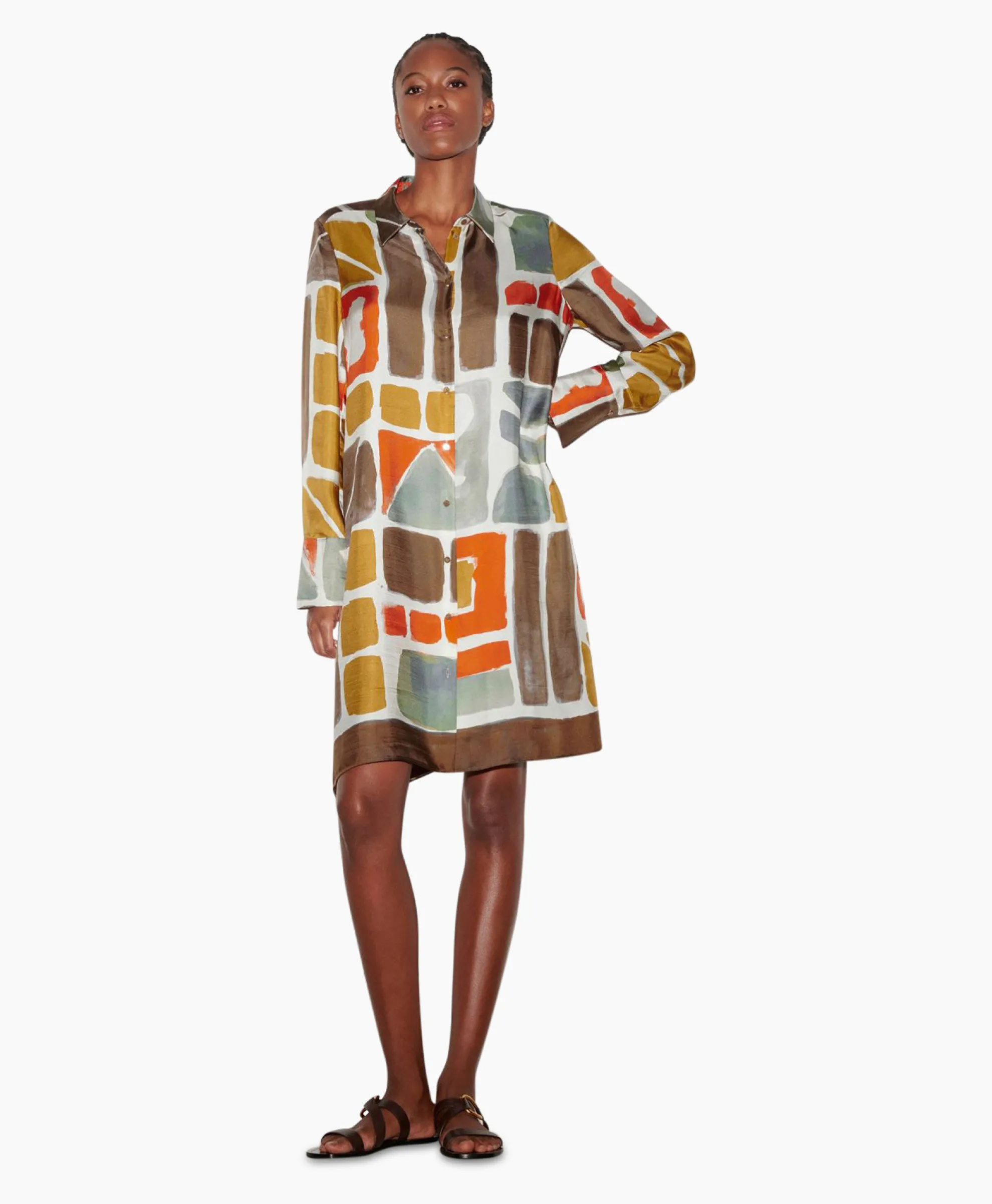 Luisa Cerano Midi Jurk 798495/3626-0 Diverse