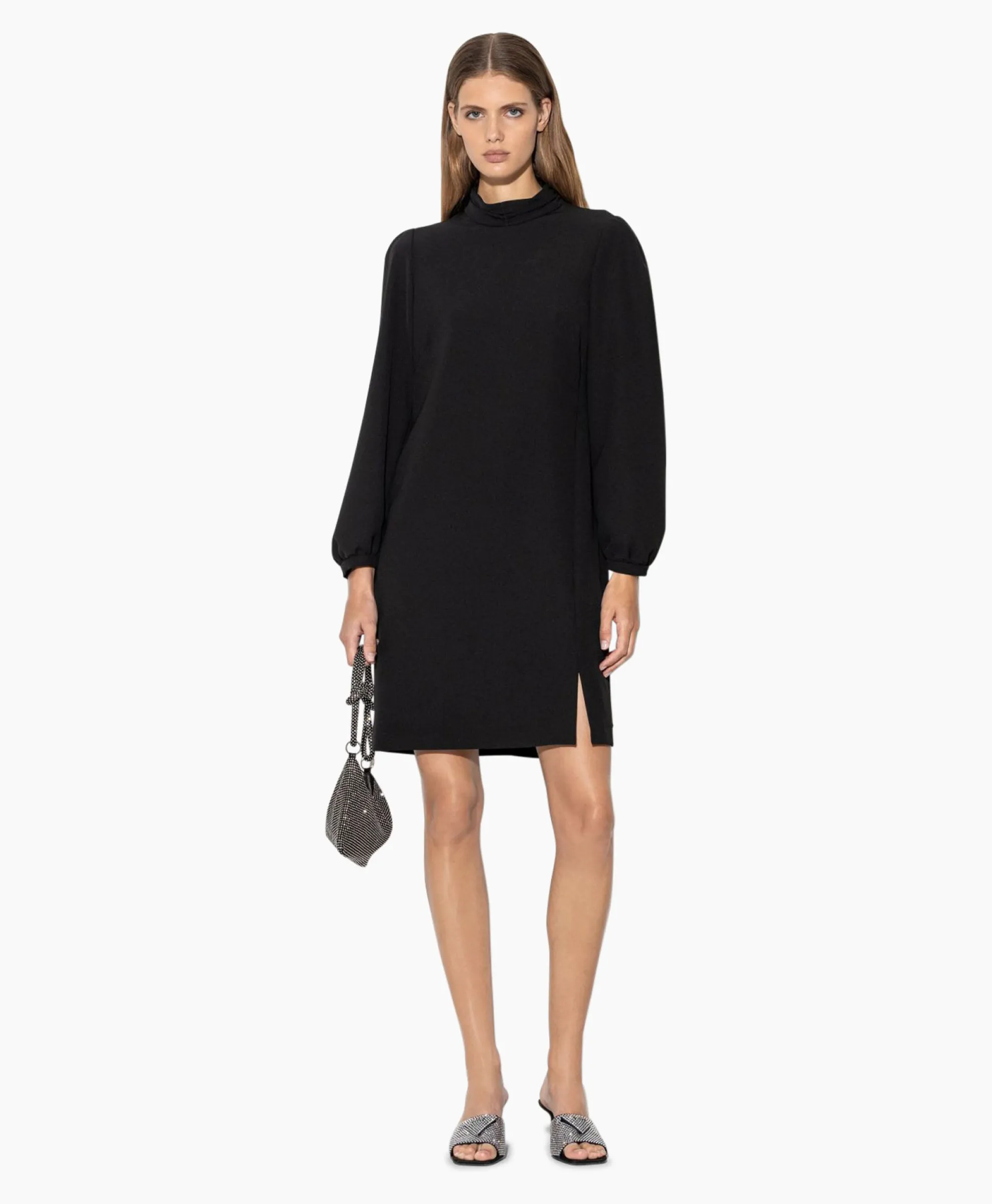 Luisa Cerano Mini Jurk 798480/3417-20 Zwart Dessin