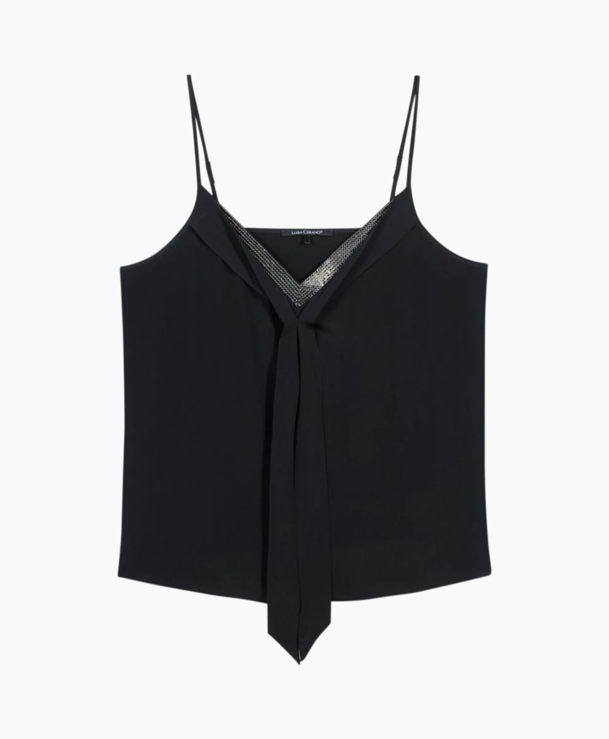 Luisa Cerano Top 398111/2179-0 Zwart Dessin