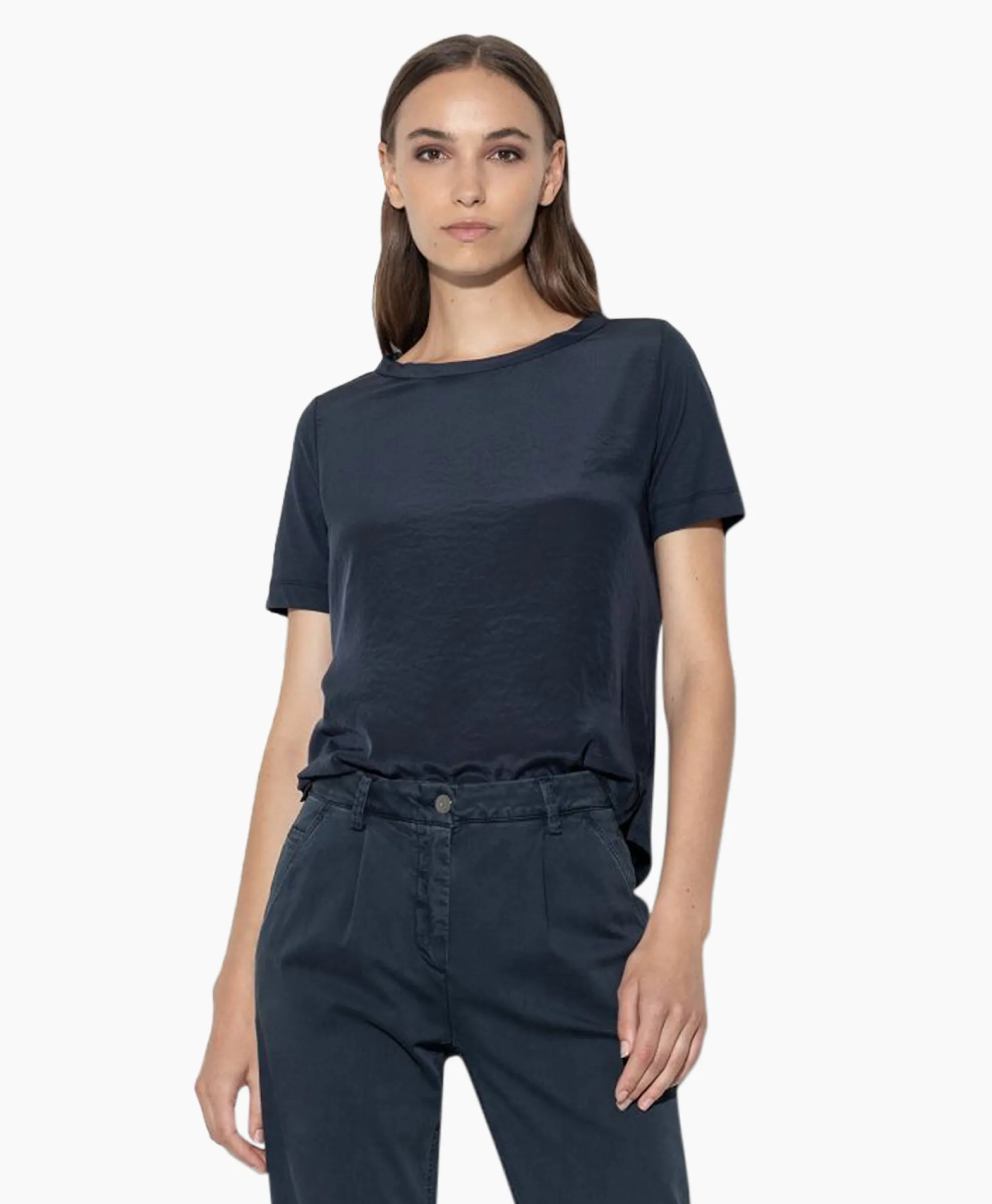 Luisa Cerano T-Shirt Korte Mouw 398117/7600-0 Donker Blauw