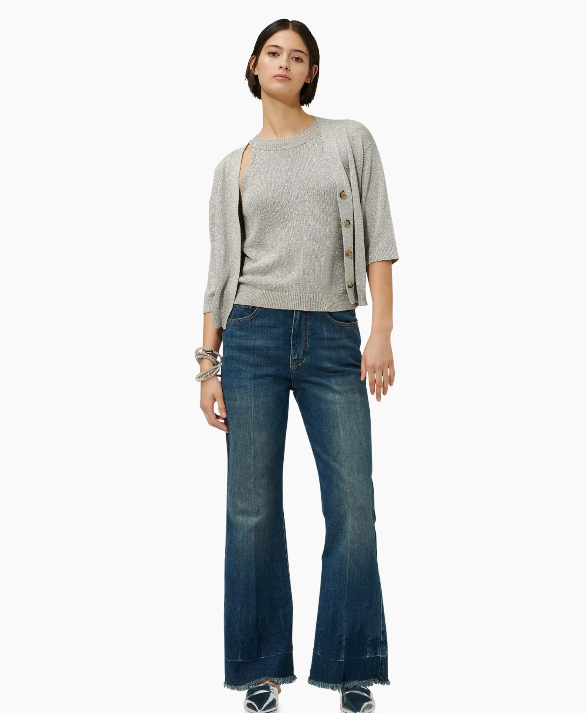 Luisa Cerano Vest 488310/5157-0 Licht Grijs