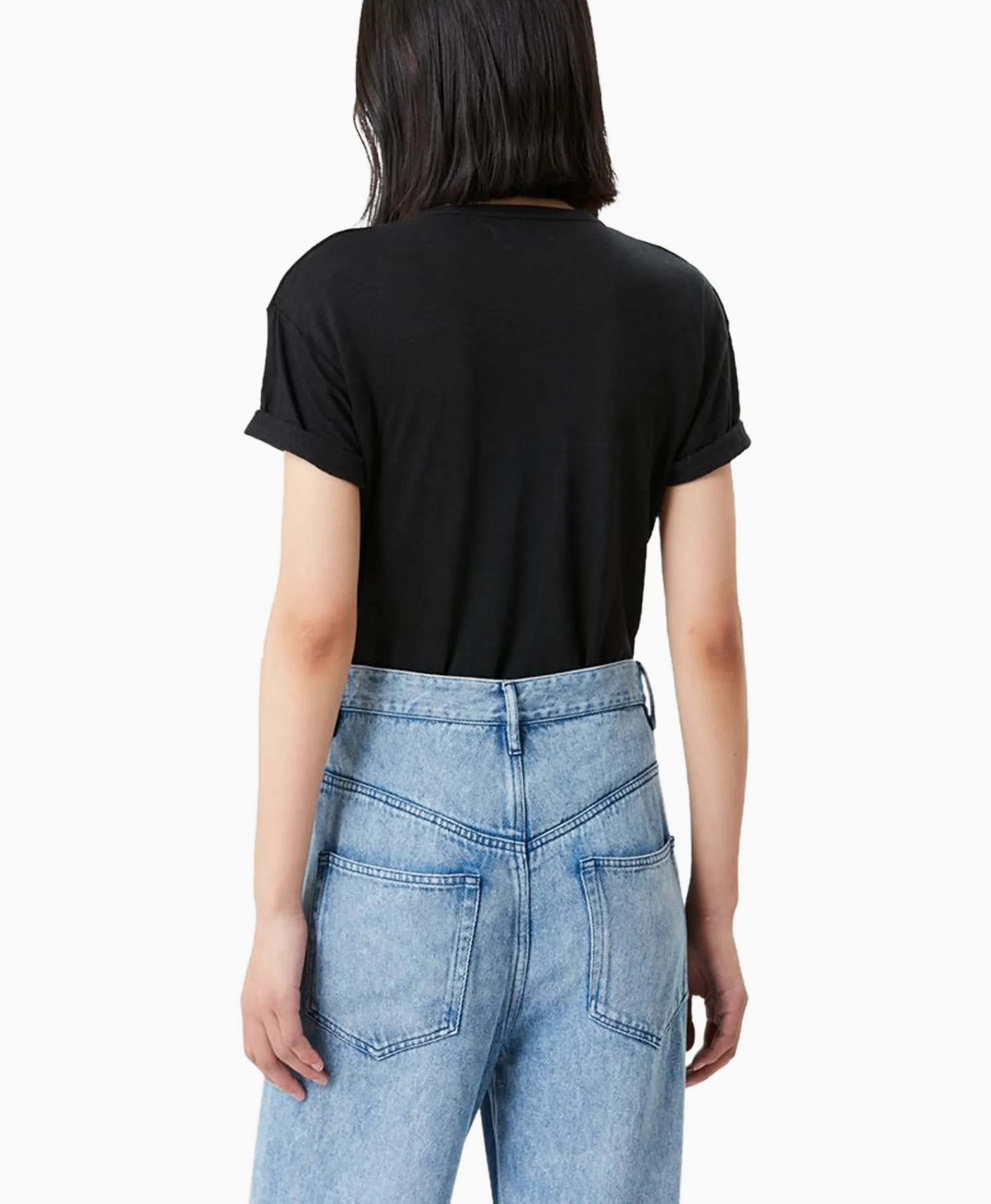 Marant Etoile T-Shirt Korte Mouw Koldi-Gc Zwart