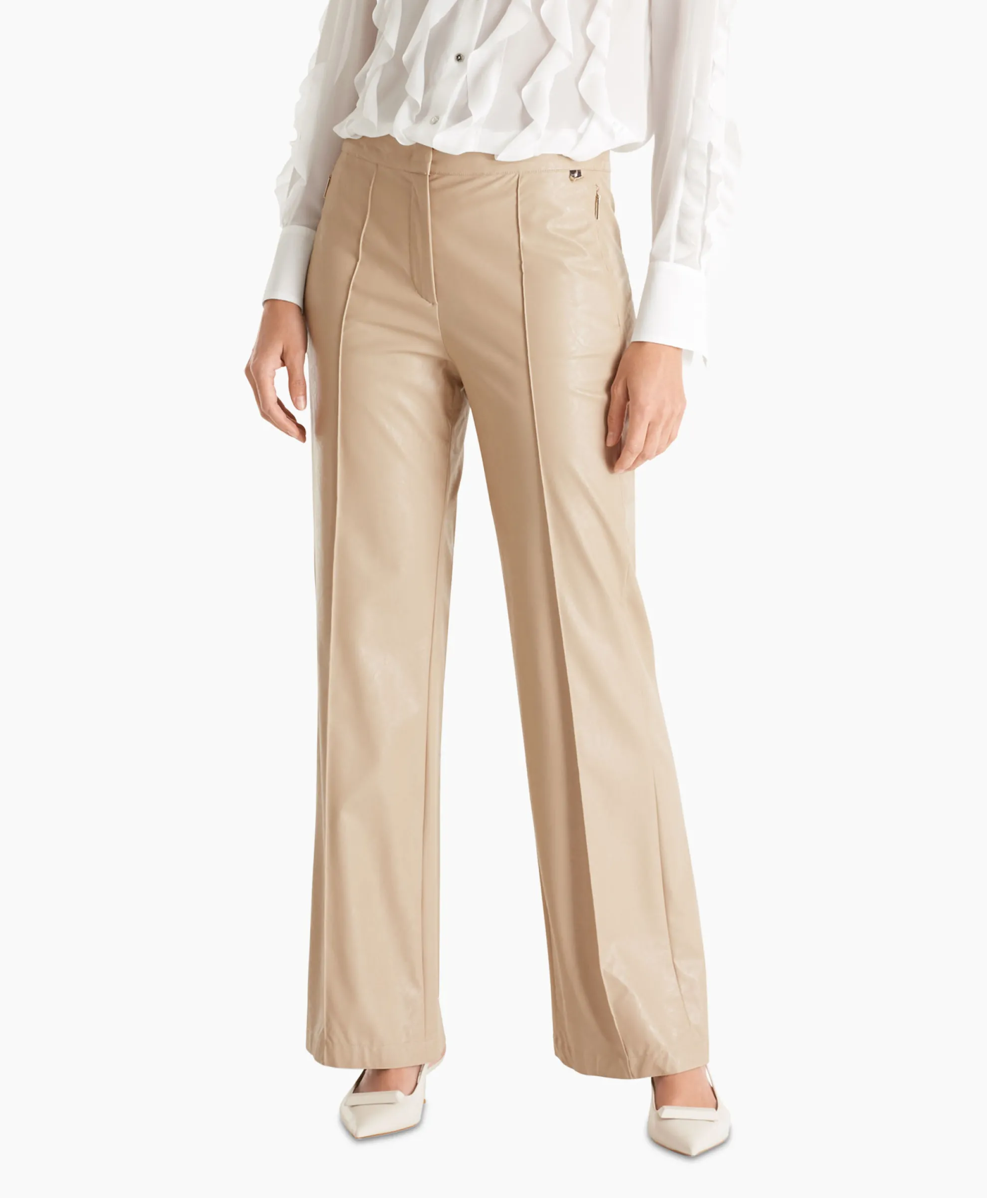 Marc Cain Pants Broek Wp 81.41 W47 Licht Grijs