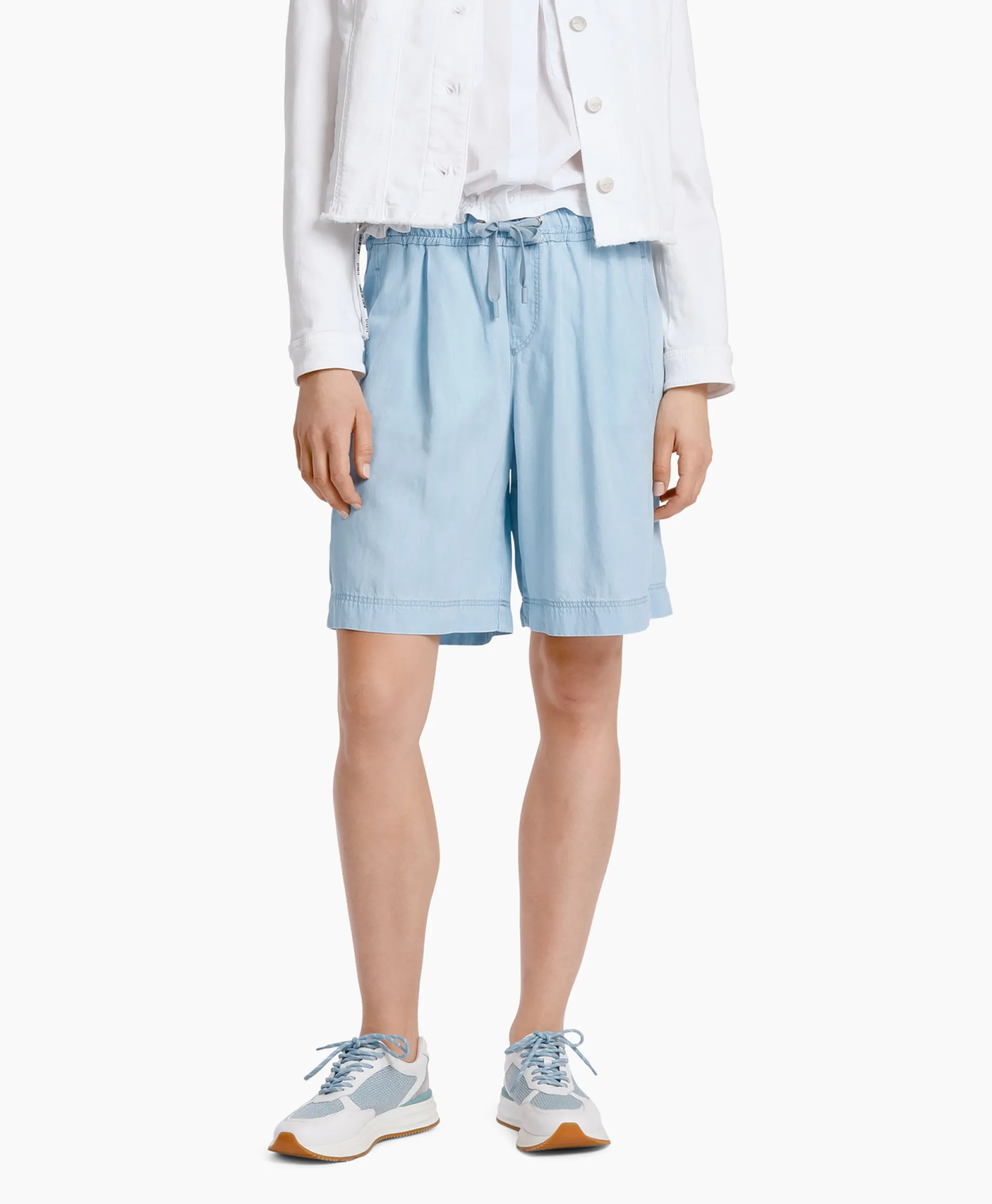 Marc Cain Pants Short Wp 83.03 D63 Licht Blauw