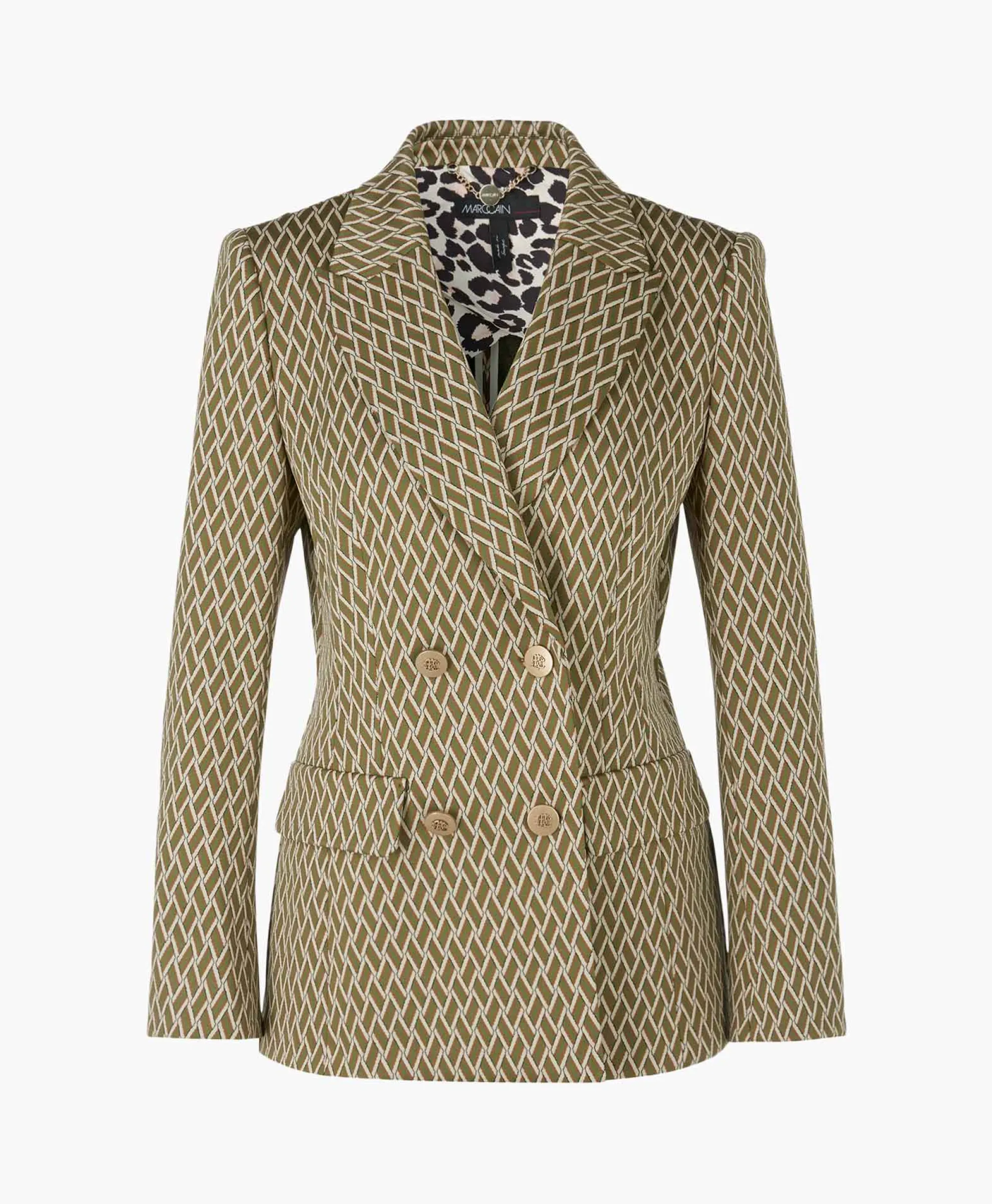 Marccain Collectie Blazer Vc 34.27 J60 Groen