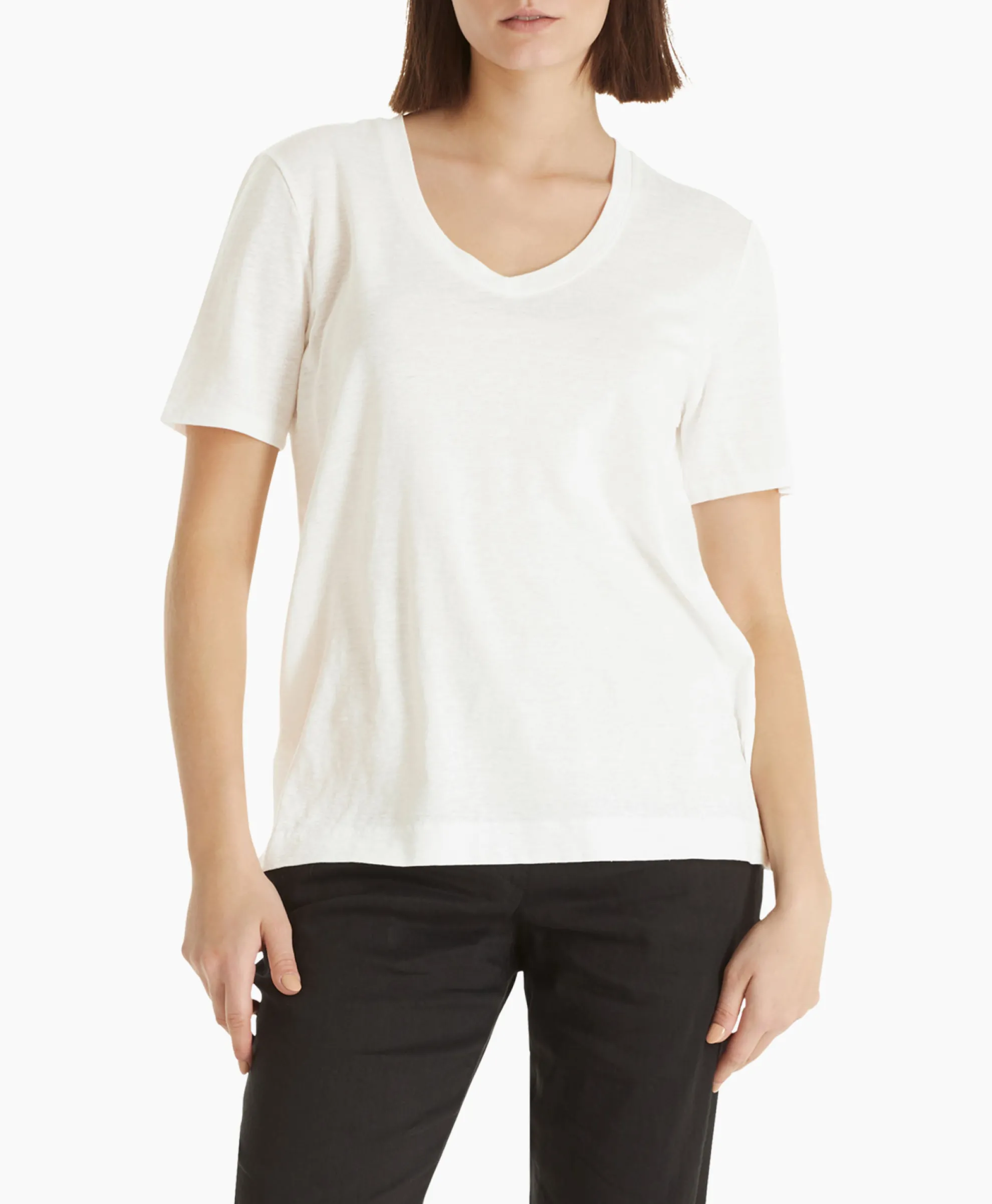Marccain Collectie T-Shirt Wc 48.34 J54 Off White