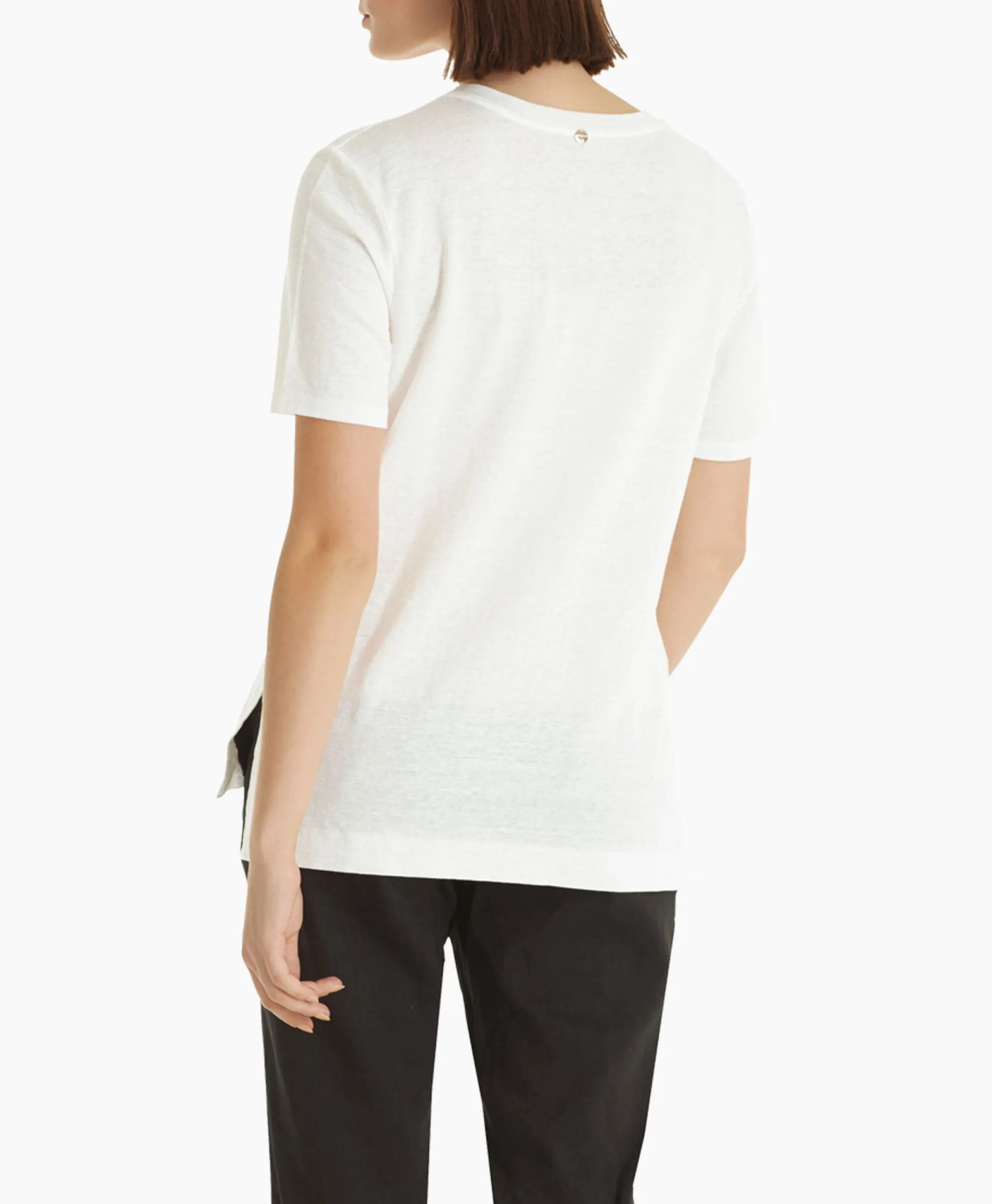 Marccain Collectie T-Shirt Wc 48.34 J54 Off White