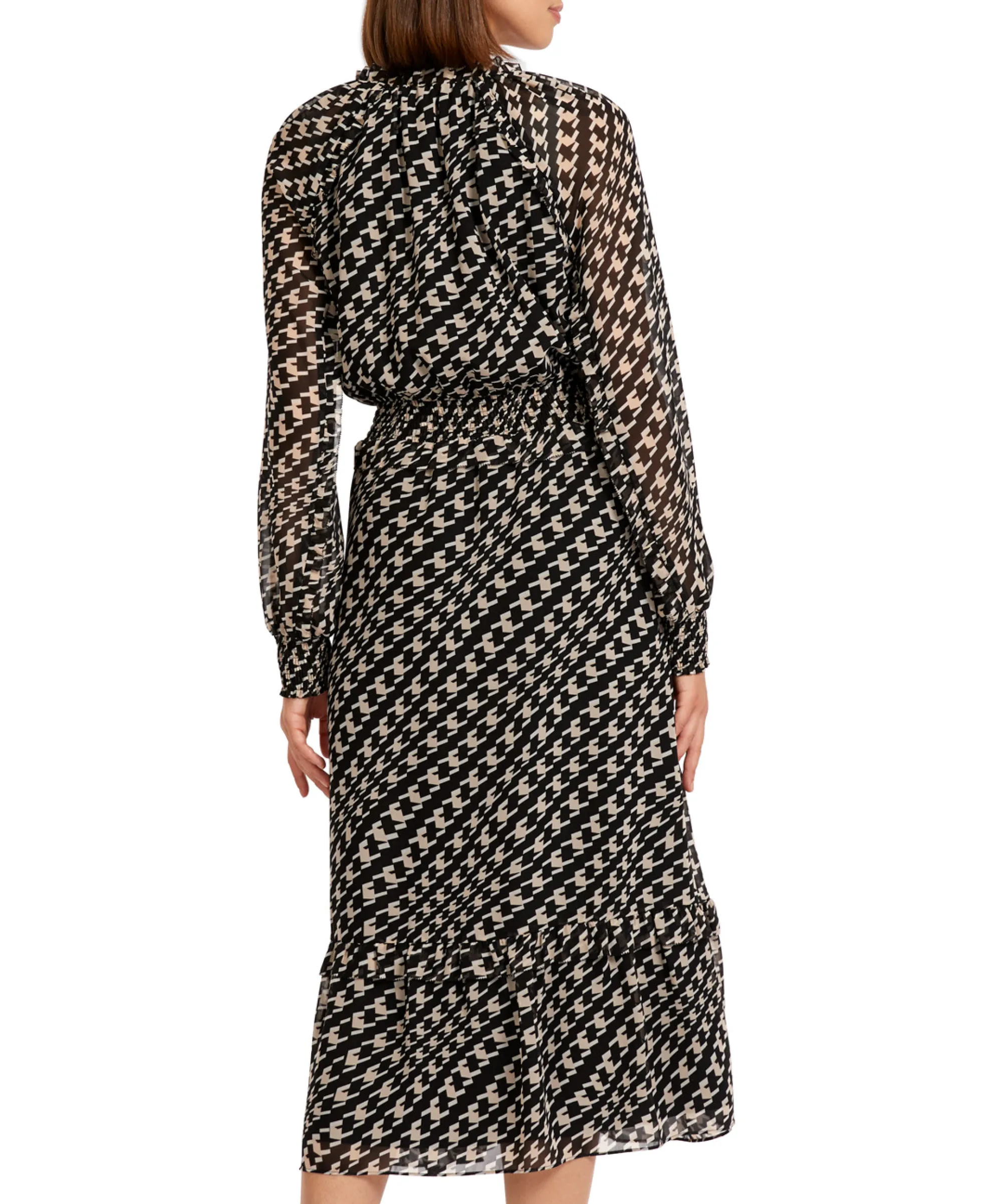 Marccain Collectie Maxi Jurk Uc 21.12 W41 Zwart
