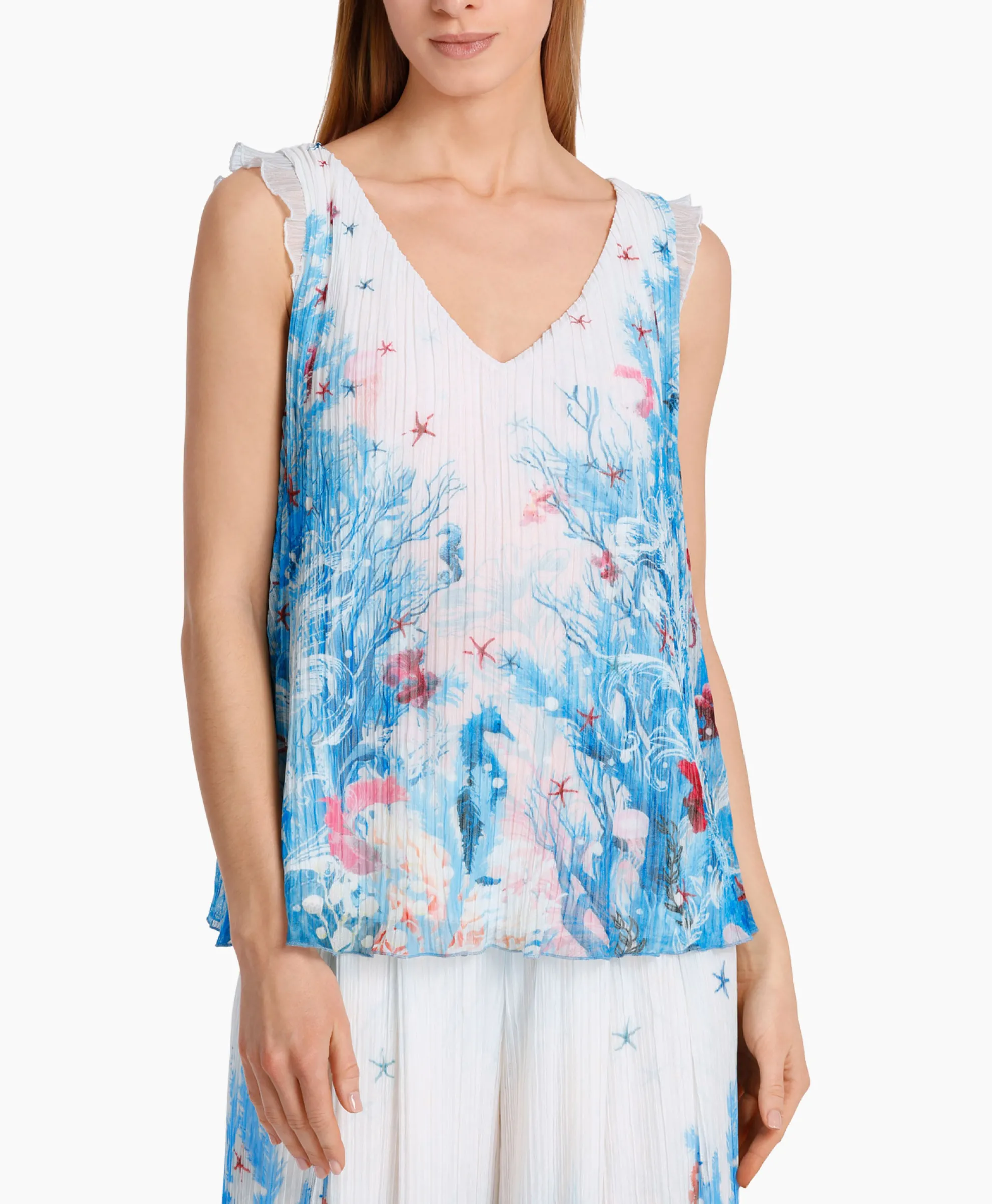 Marccain Collectie Top Wc 61.26 J83 Aqua