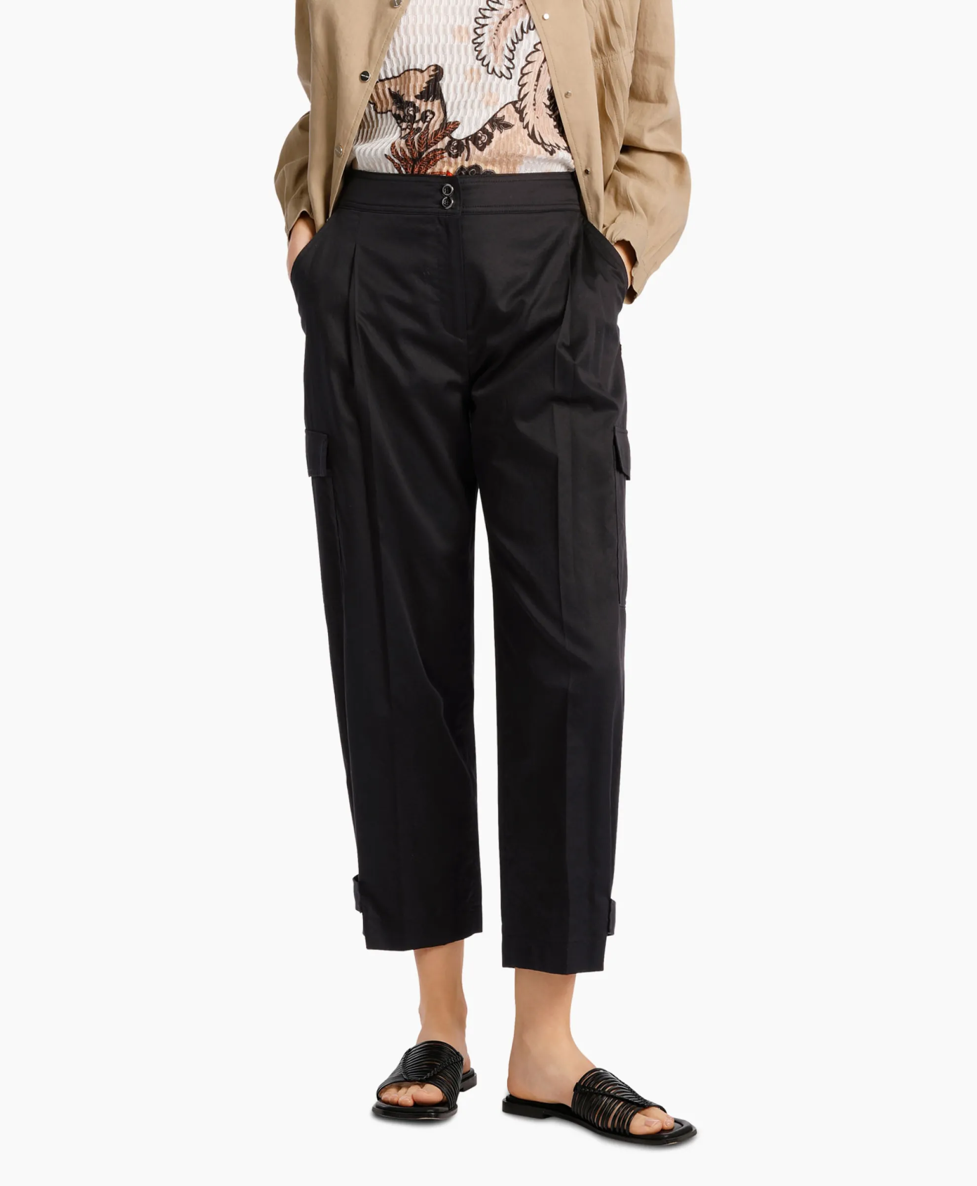 Marccain Collectie Broek Wc 81.49 W35 Zwart