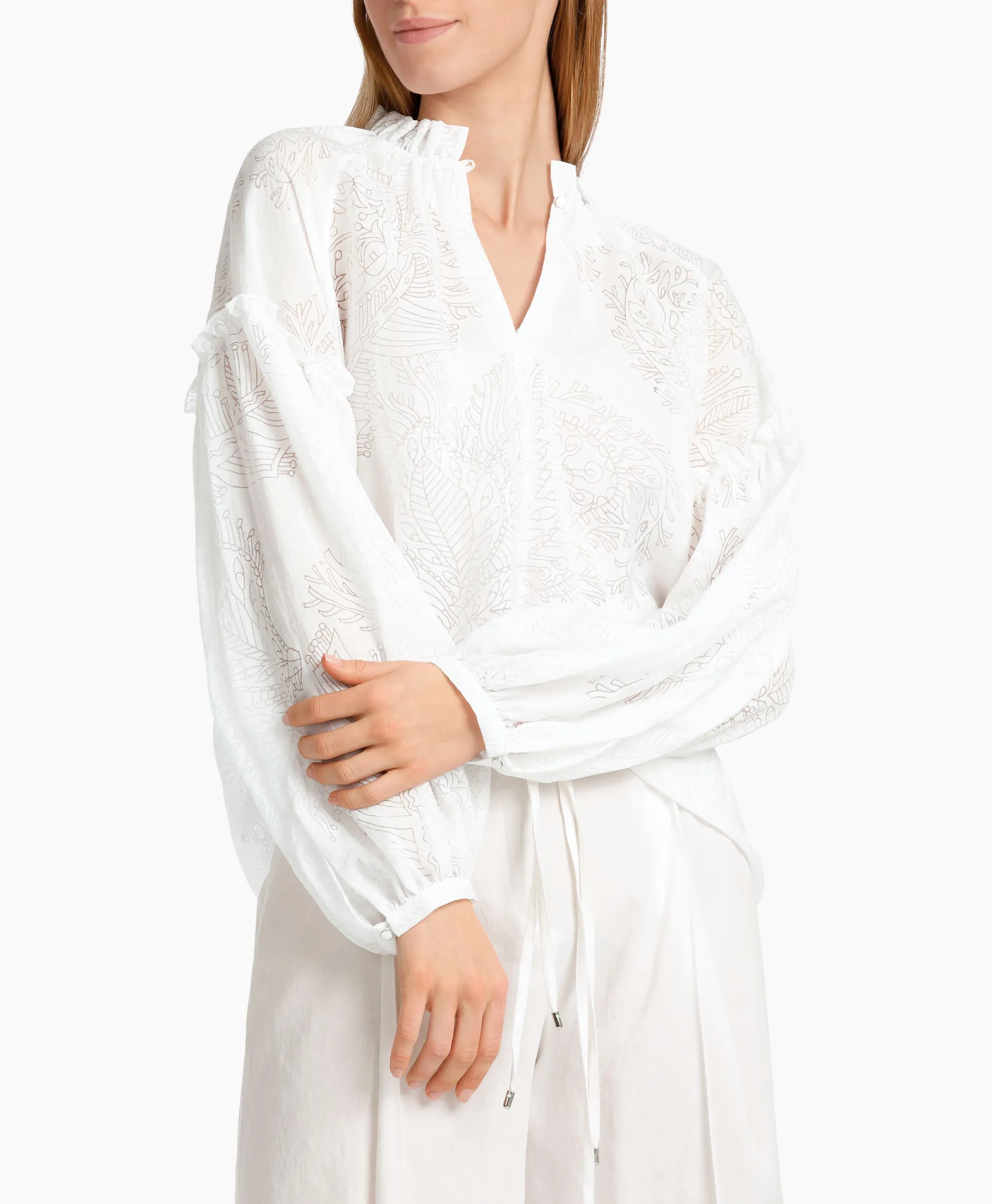 Marccain Collectie Blouse Wc 51.41 W77 Wit